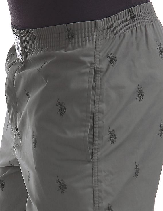 USPA Innerwear Signature Logo Pure Cotton I021 Boxers - Pack Of 1
