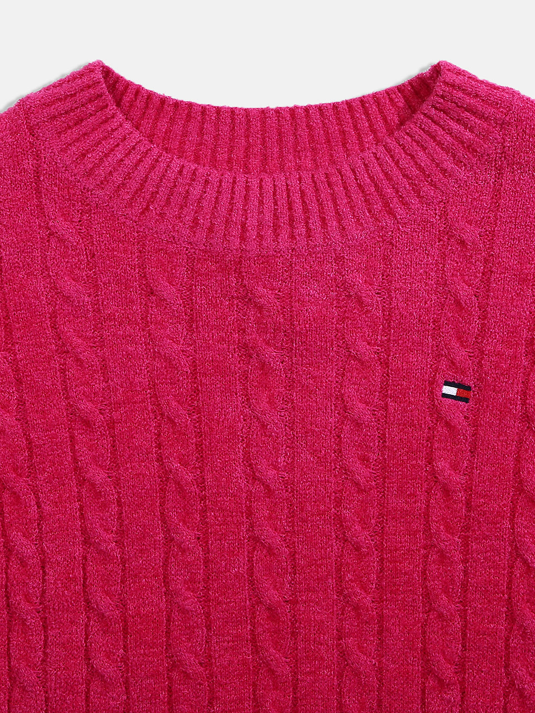 Pink and navy outlet tommy hilfiger jumper