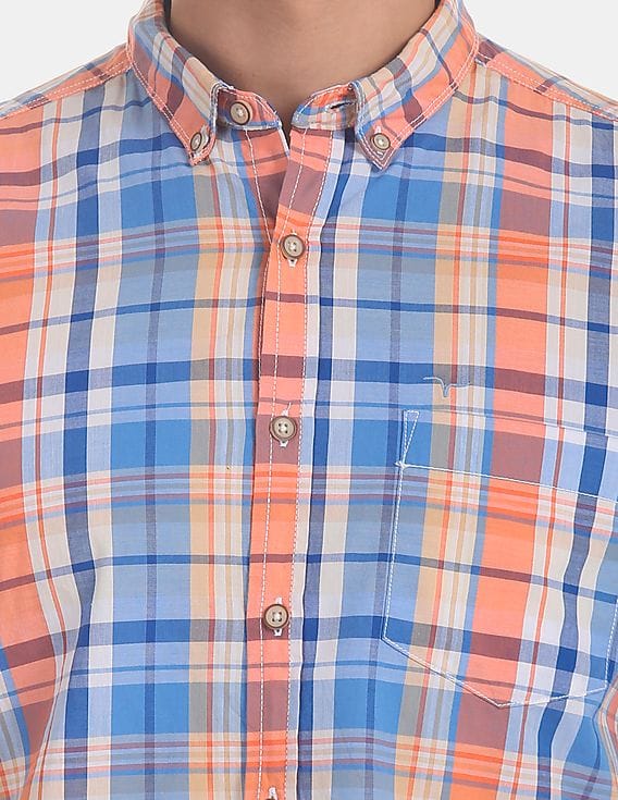 Buy Flying Machine Men Blue And Orange 