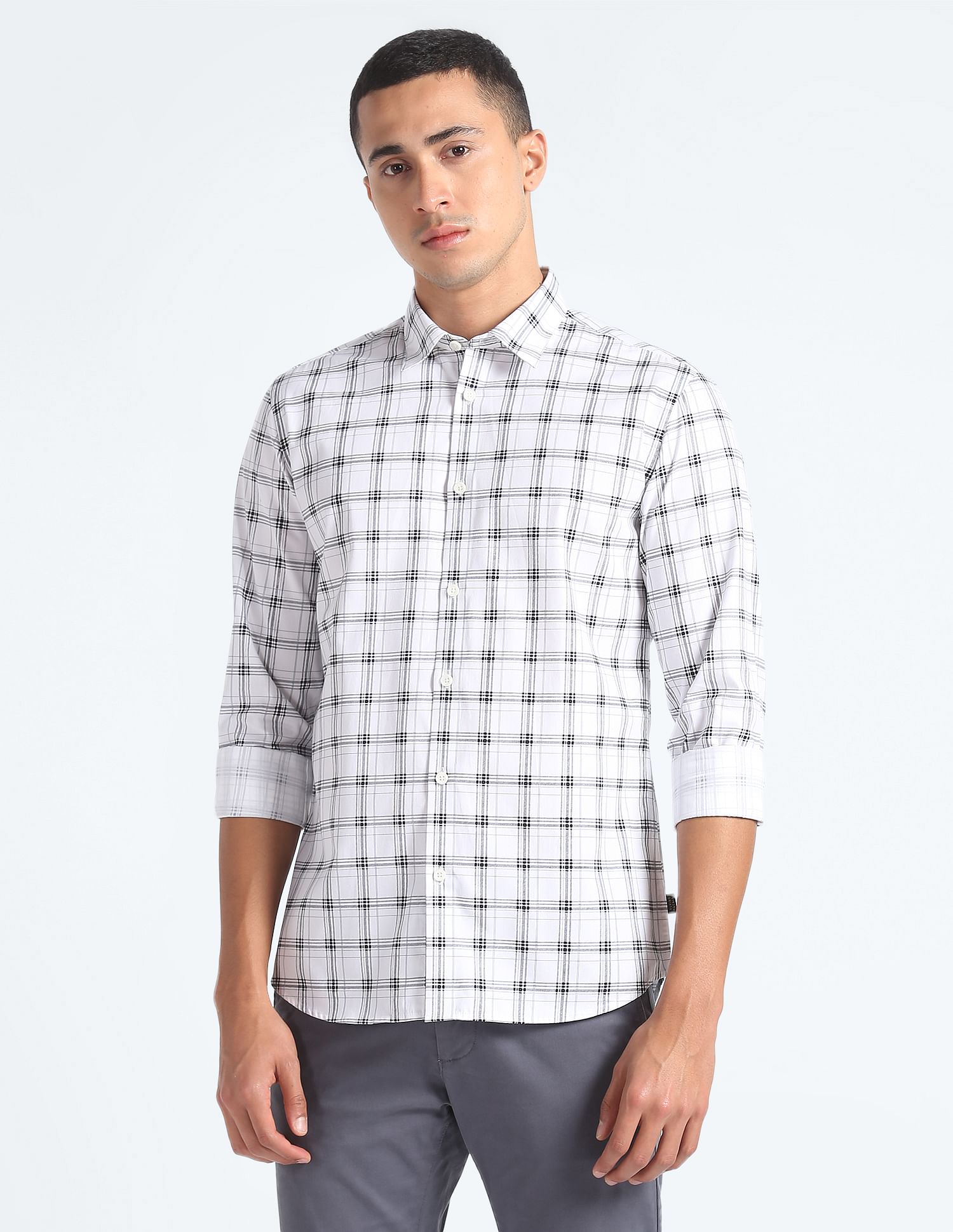 Flying Machine Tartan Check Slim Fit Shirt