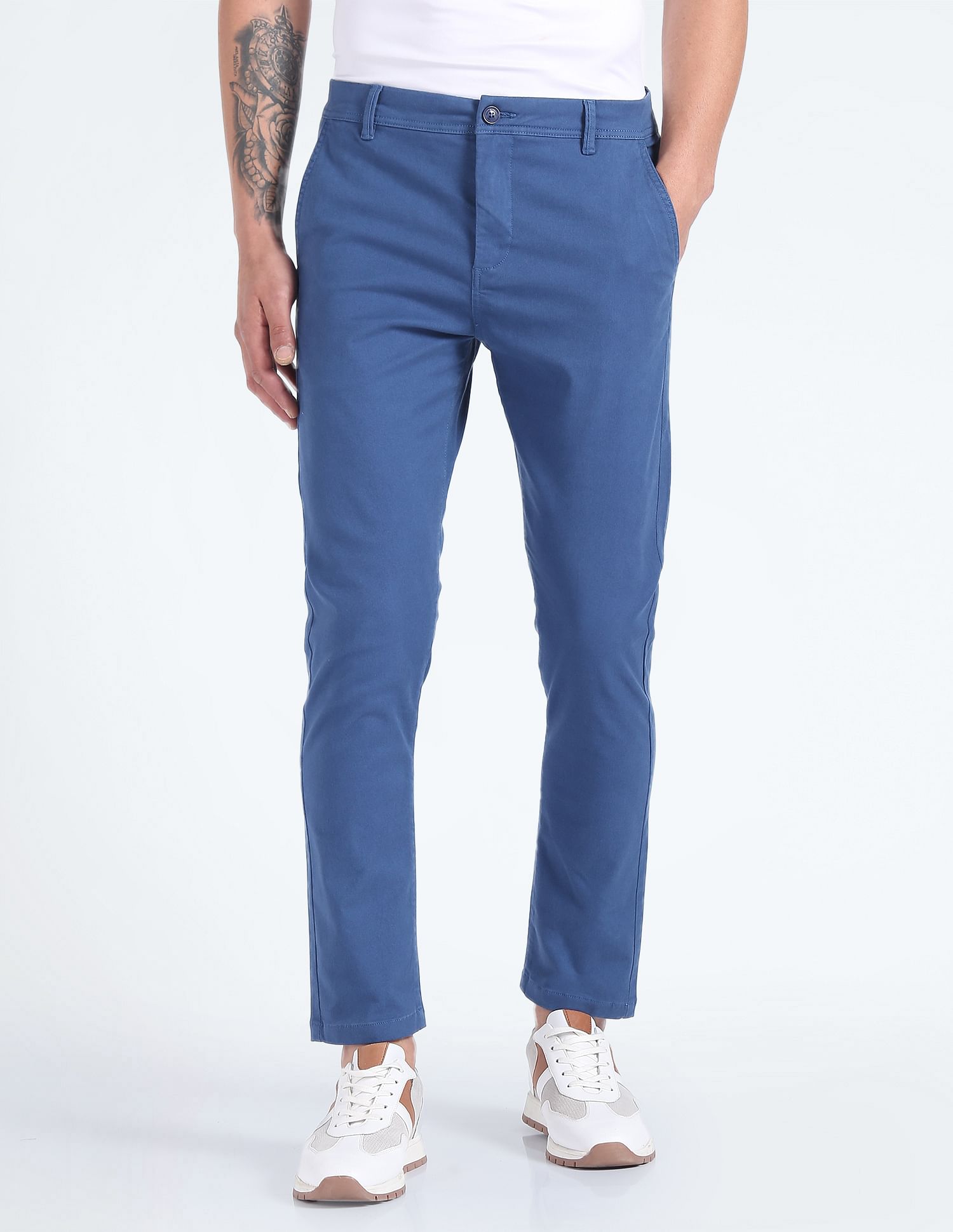 Flying Machine Solid Twill Trousers