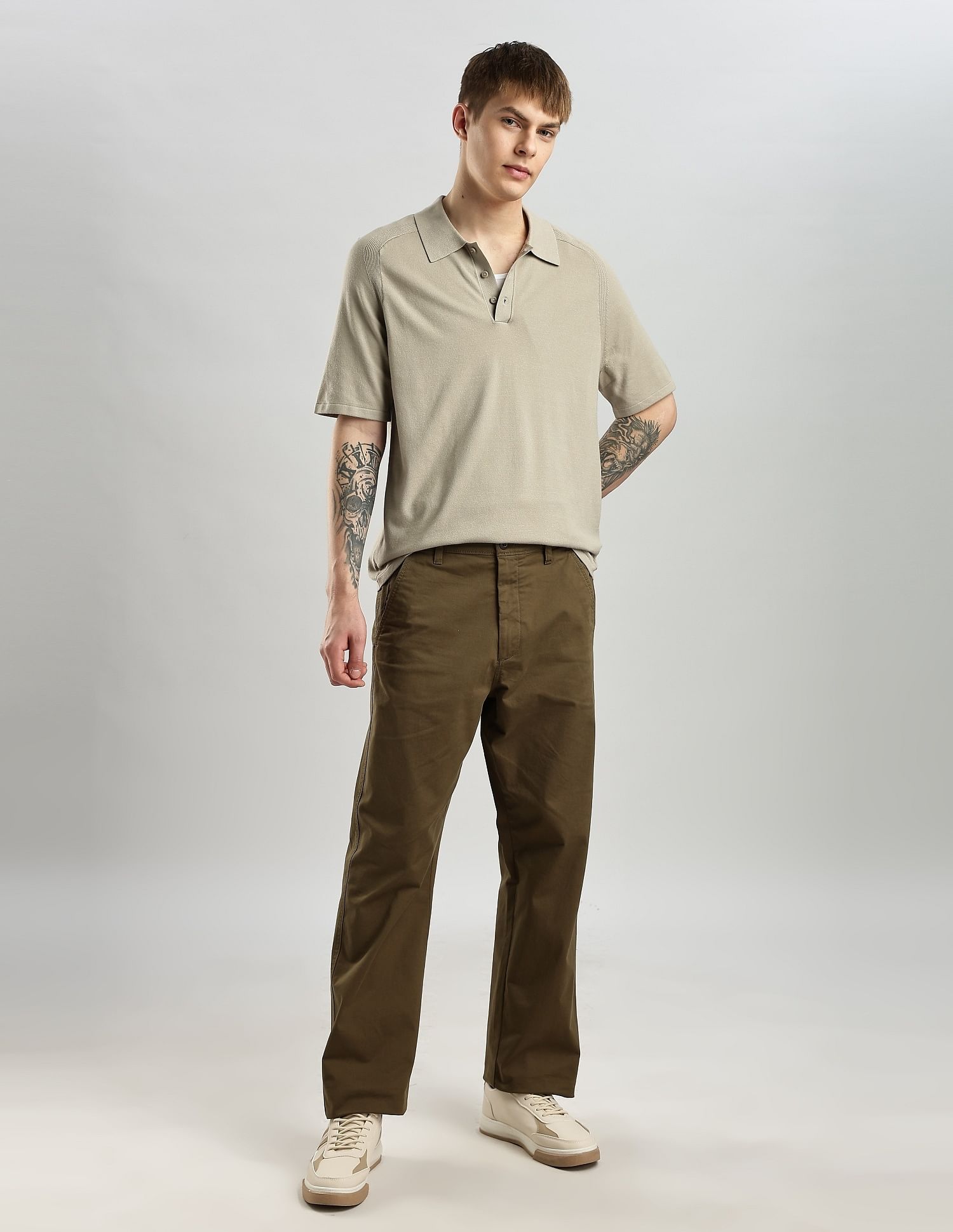 Calvin Klein Jeans Solid Regular Fit Viscose Polo Shirt