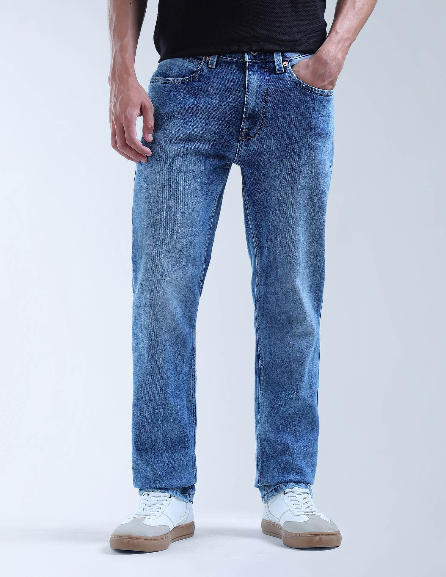 Flying Machine Freddie Slim Straight Fit Mrtf Jeans