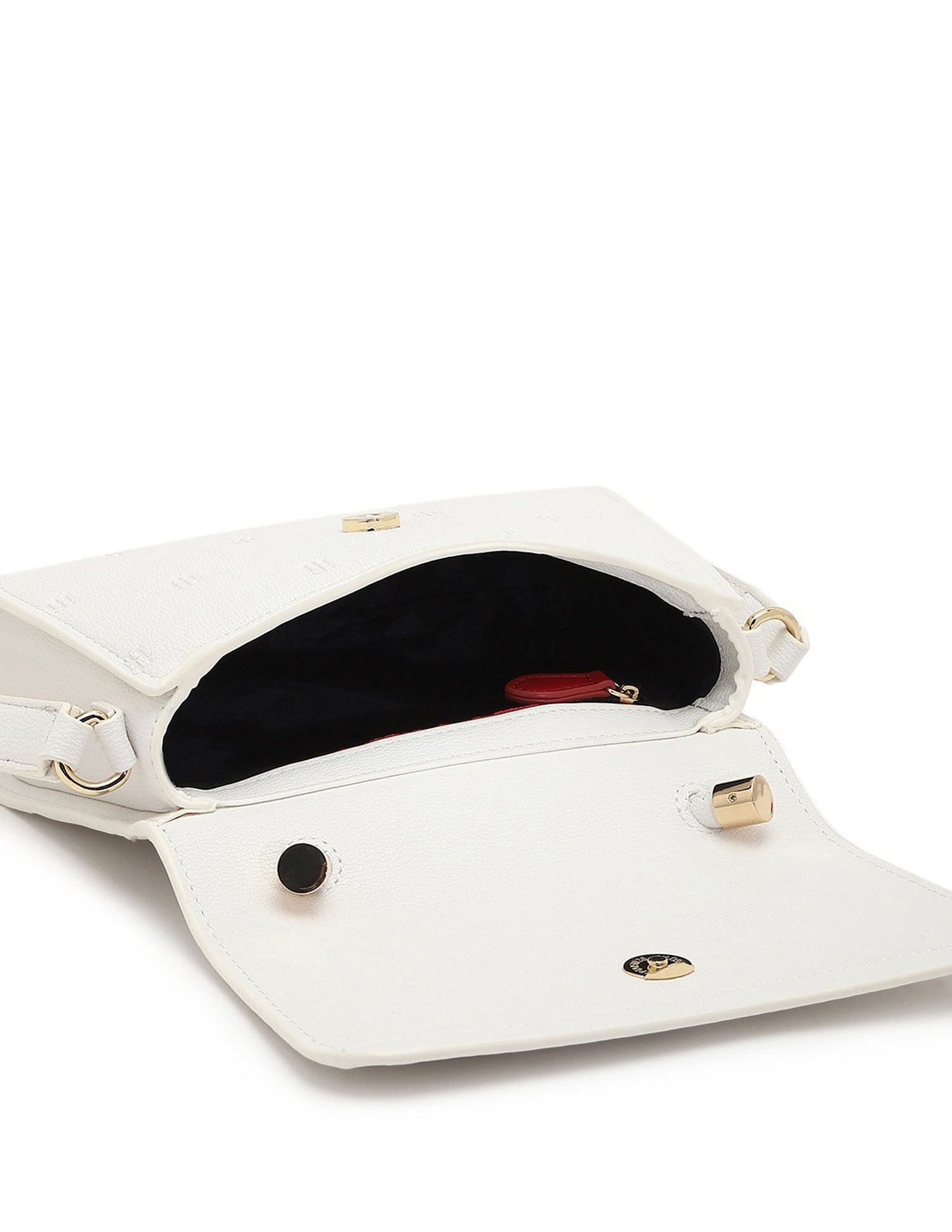 Tommy Hilfiger Textured White PU Sling Bag
