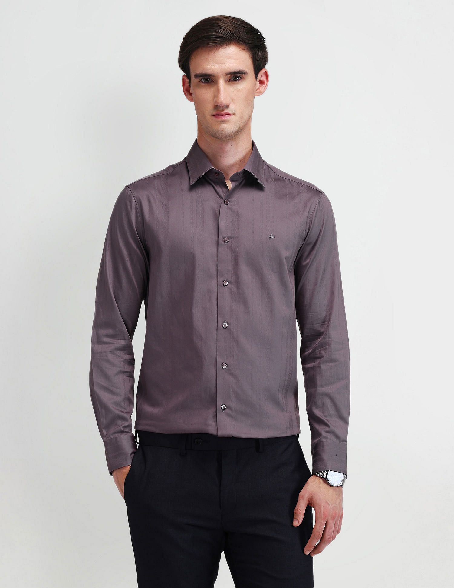 Arrow Brooklyn Fit Textured Dobby Shirt