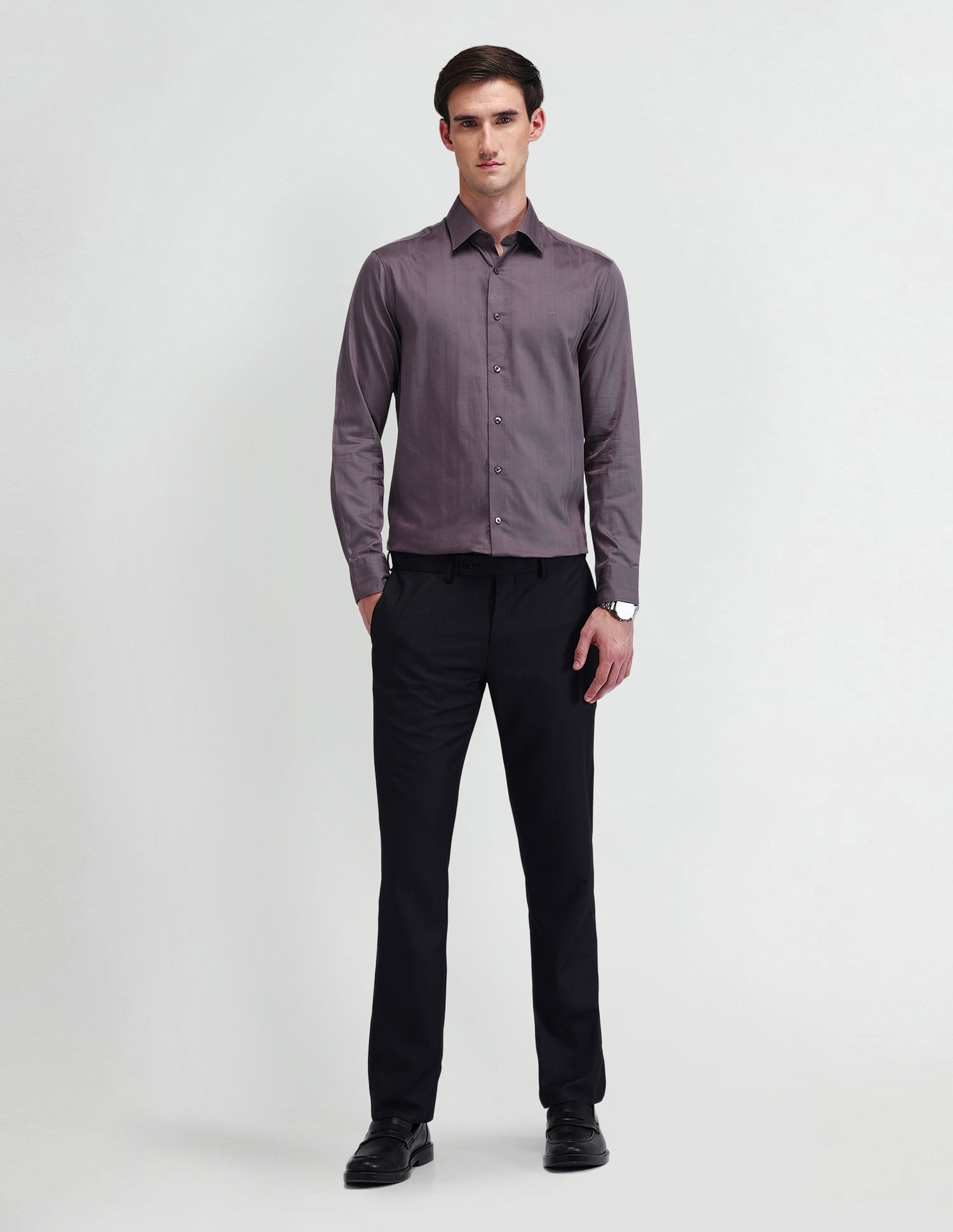 Arrow Brooklyn Fit Textured Dobby Shirt