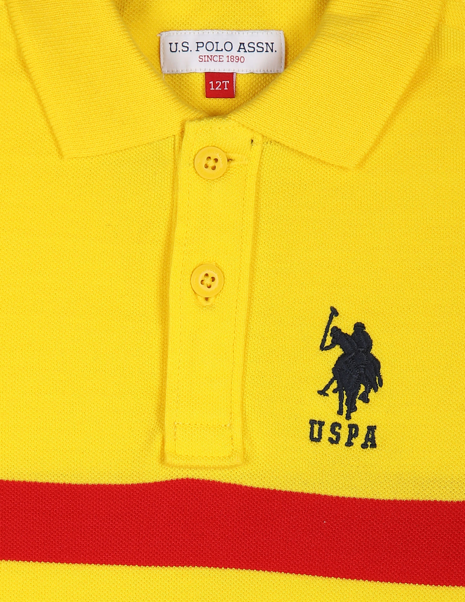 U.S. Polo Assn. Kids Horizontal Stripe Cotton Polo Shirt