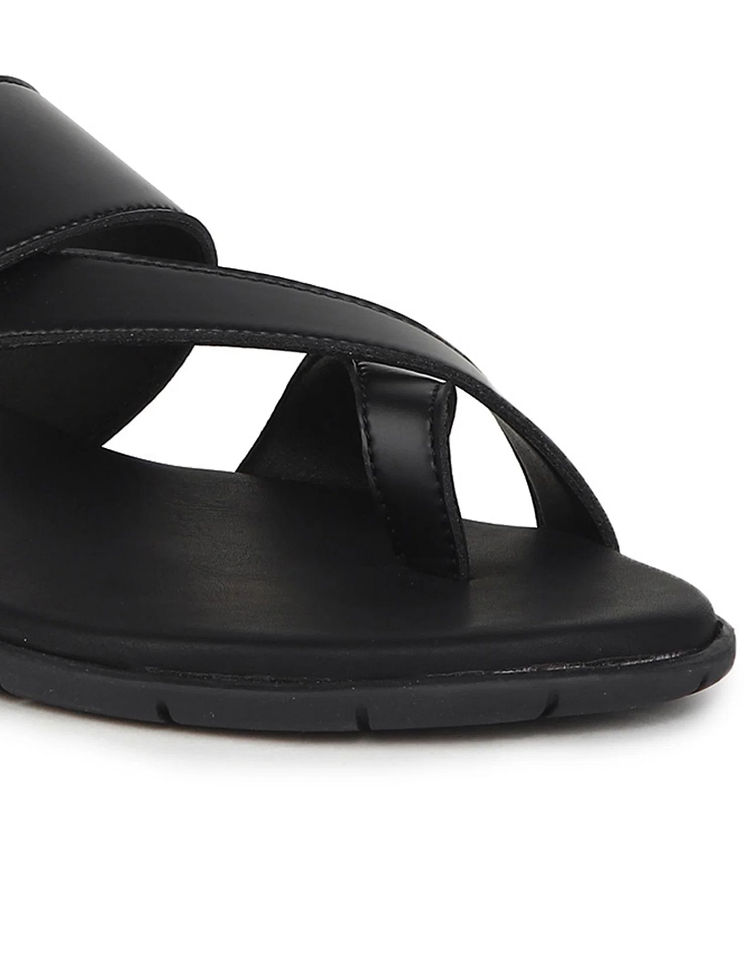 Leather slip on online slippers