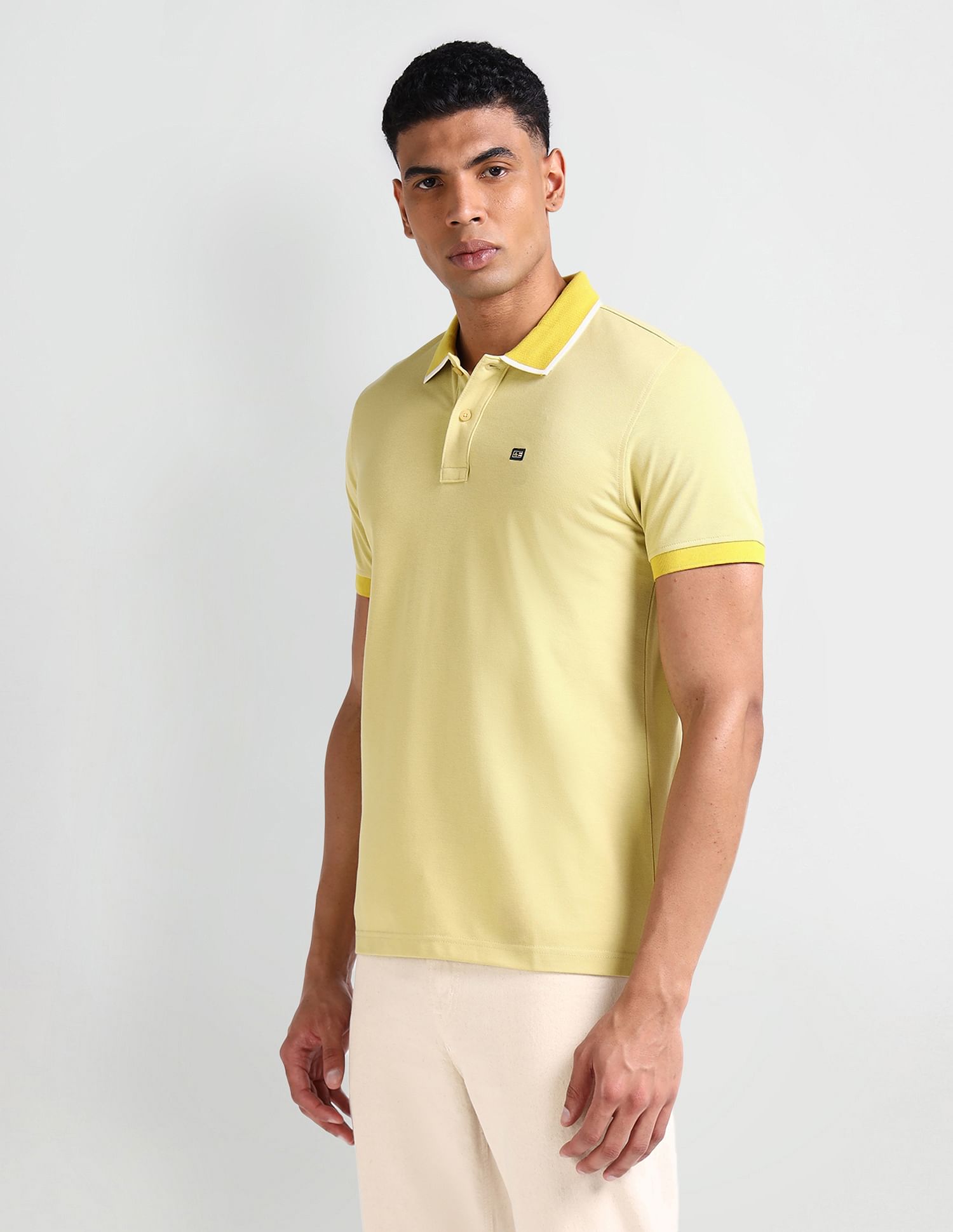 Arrow Sport Short Sleeve Solid Polo Shirt