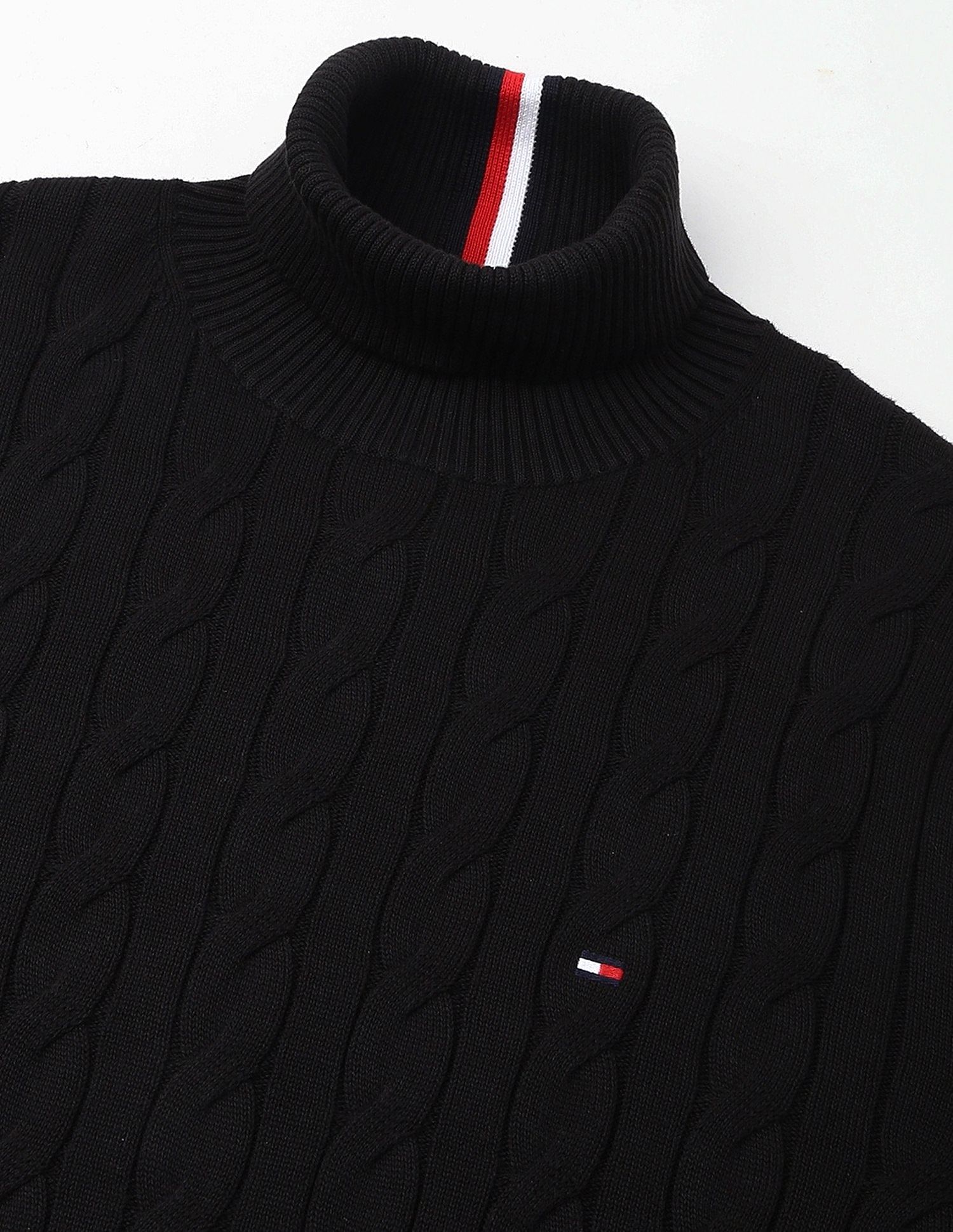 Tommy Hilfiger Cable-Knit Regular-Fit Cotton Sweater