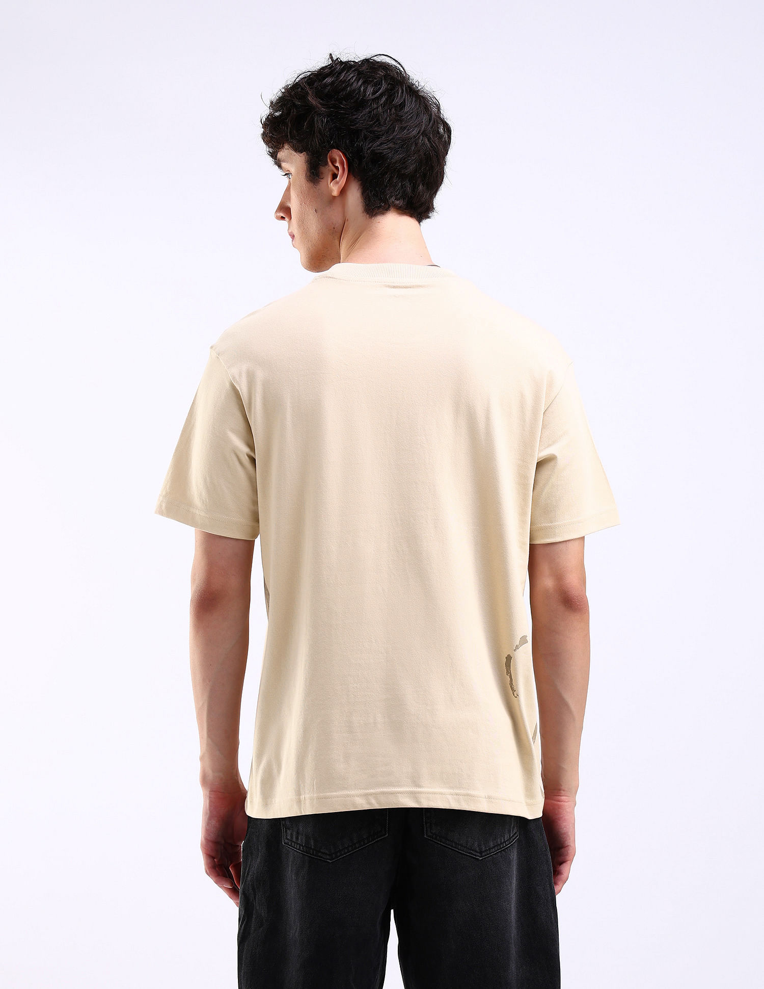 Flying Machine Abstract Print Relaxed Fit T-Shirt