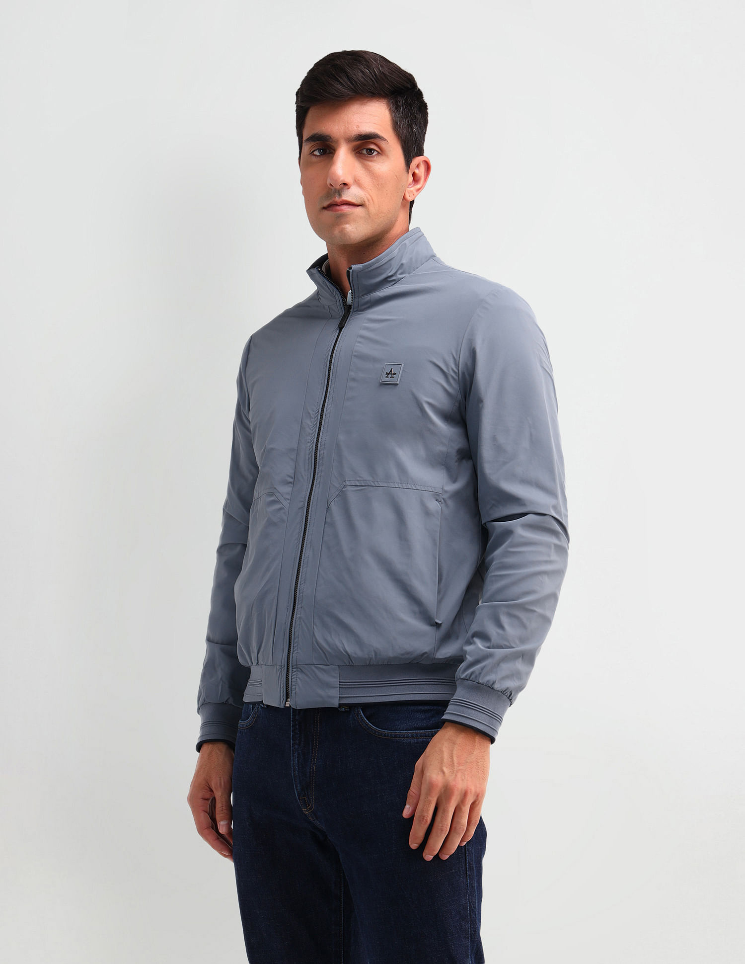 Arrow Sport Reversible Regular Fit Bomber Jacket