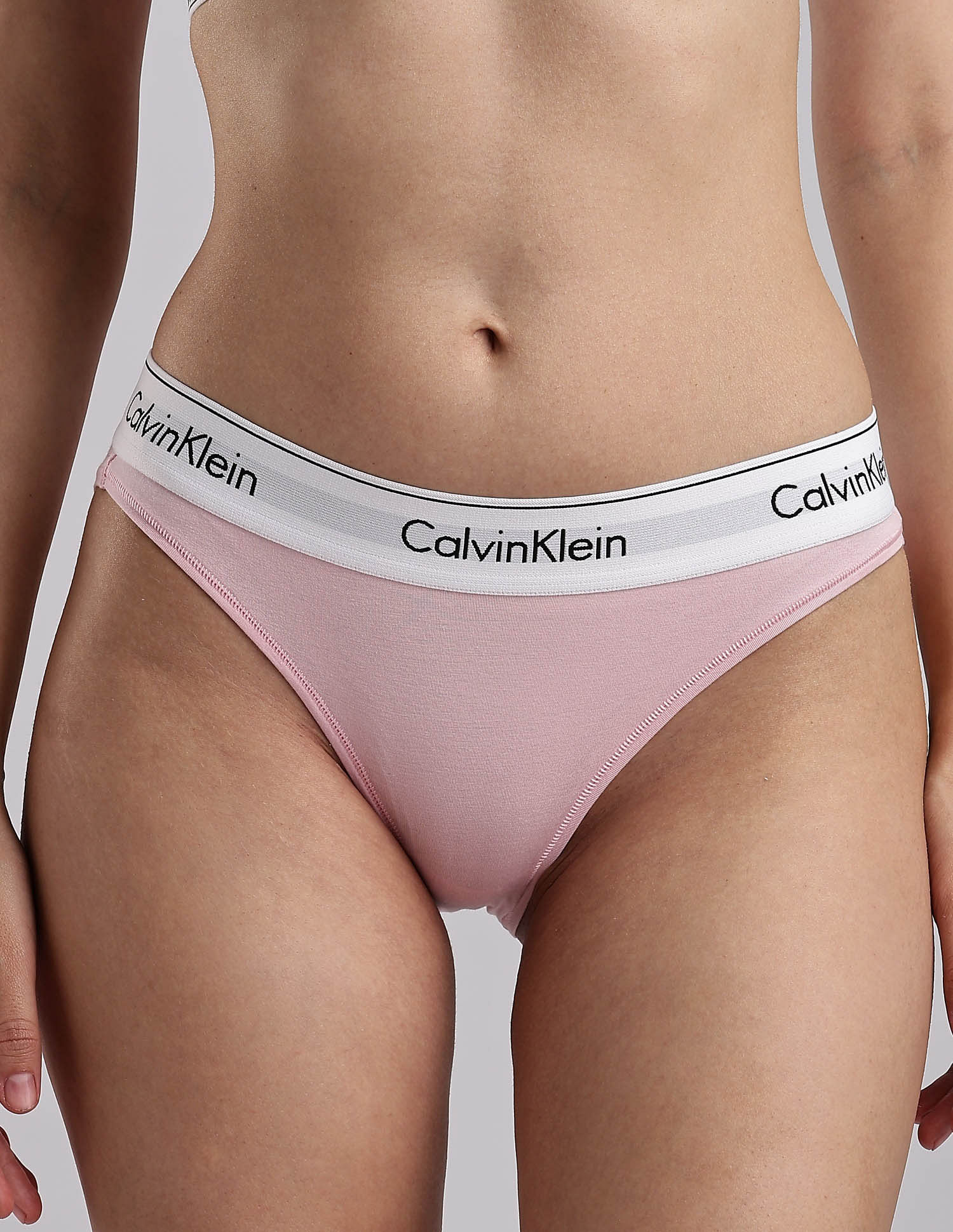 Calvin Klein Underwear Womens Pink Solid Panties