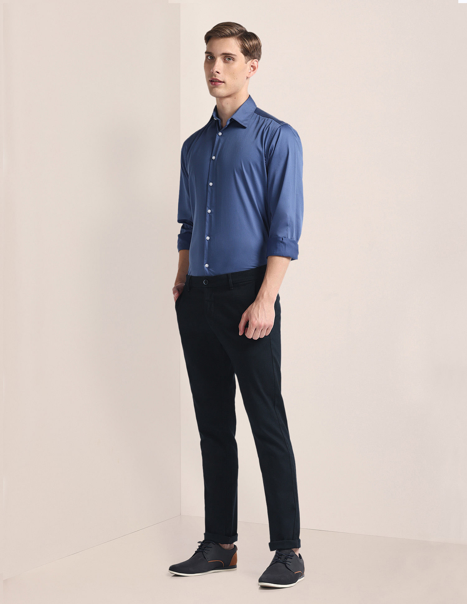 U.S. Polo Assn. Honeycomb Dobby Slim Straight Trousers