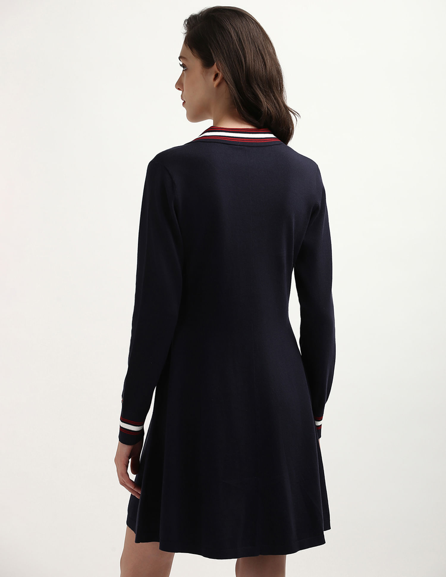 Tommy Hilfiger Polo Collar Sweater Dress