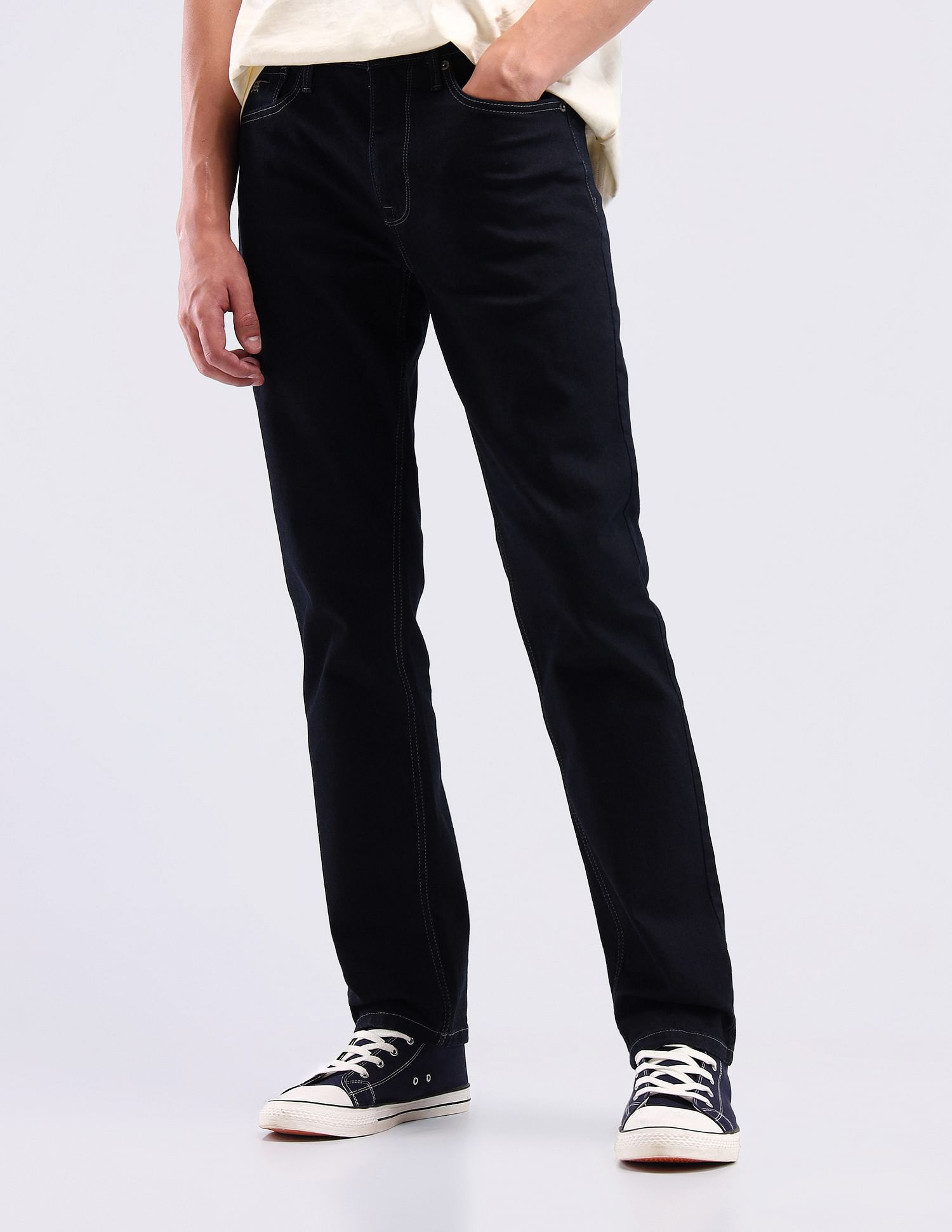 Flying Machine Mid Rise Freddie Slim Straight Fit Jeans