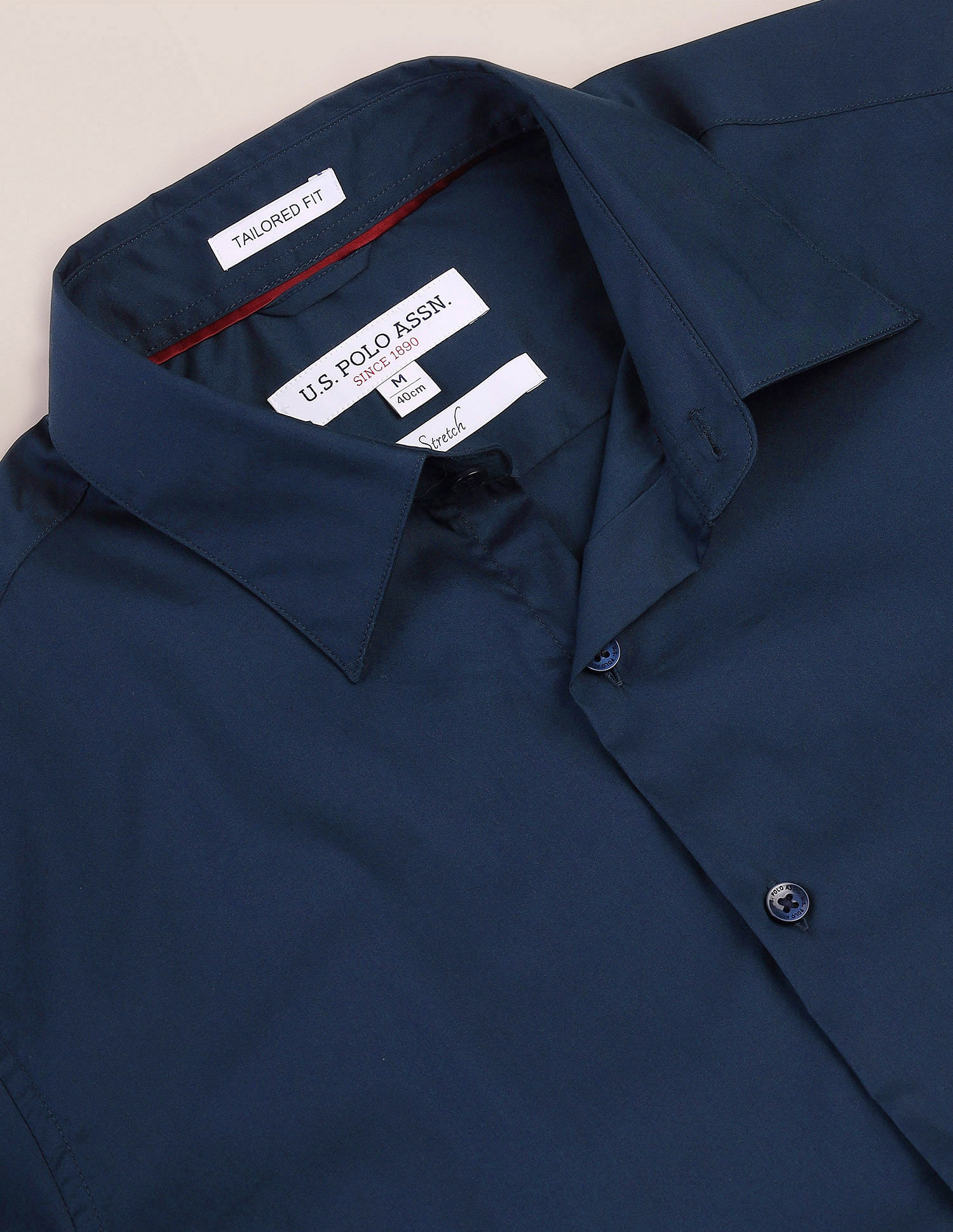 U.S. Polo Assn. Tailored Regular Fit Solid Shirt