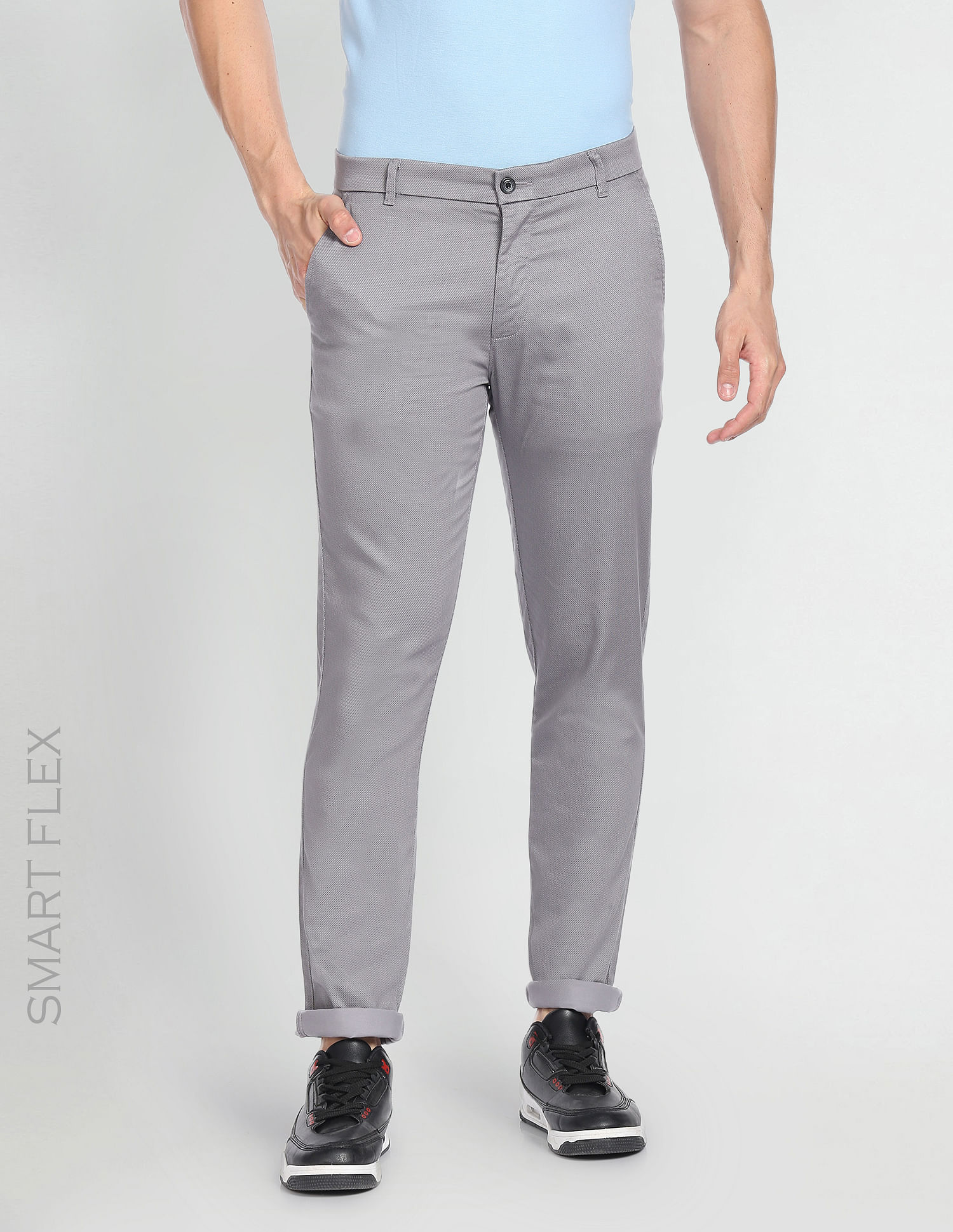 Buy Arrow Men's Slim Pants (ANAFTR2309_Black at Amazon.in