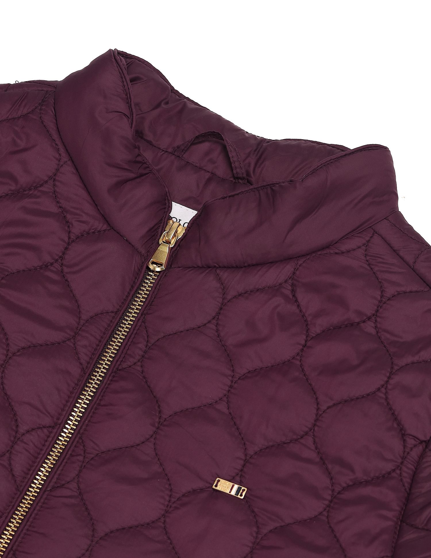 U.S. Polo Assn. Women Stand Collar Longline Quilted Jacket
