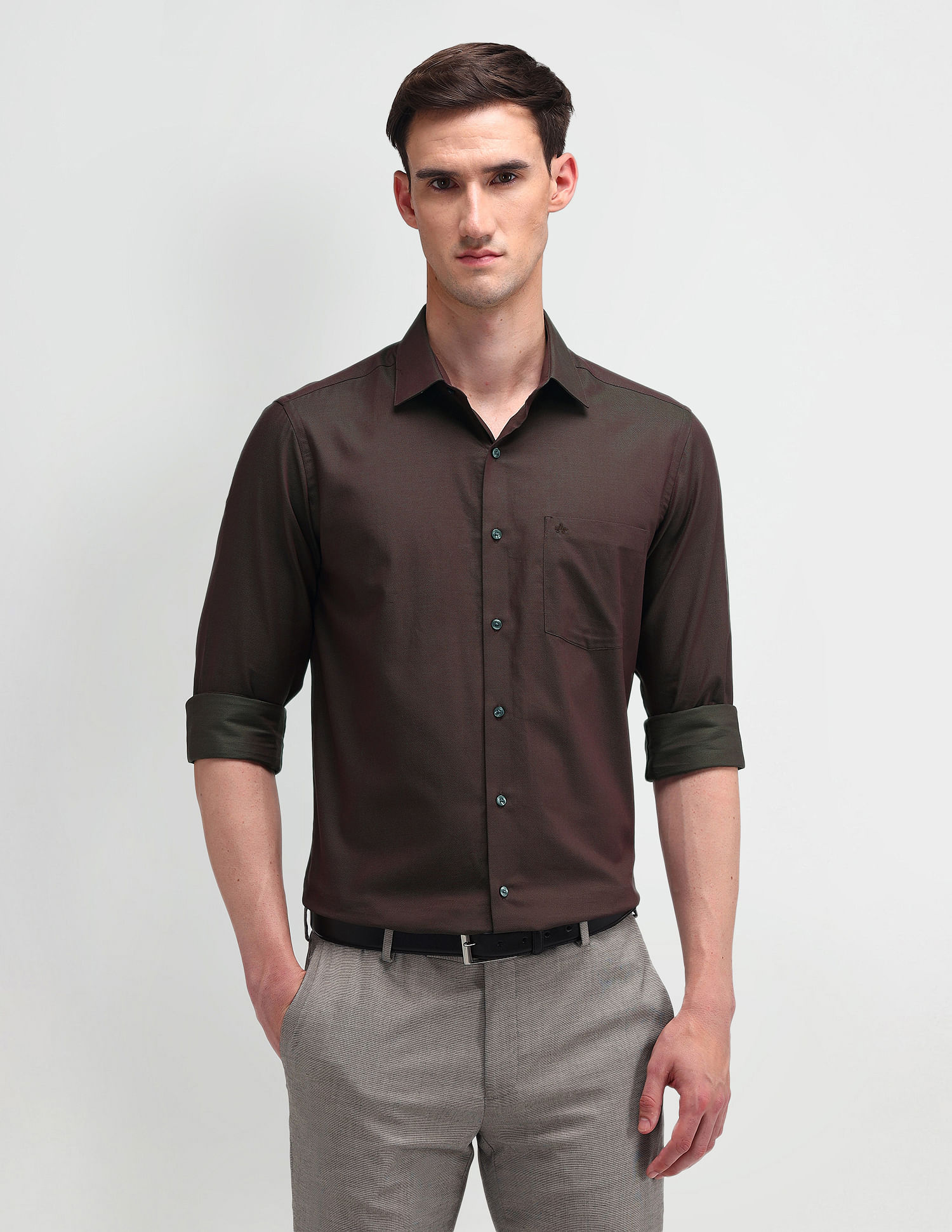 Arrow Liberty Classic Fit Textured Shirt