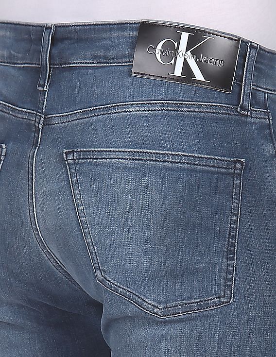 Buy Calvin Klein Men Blue Low Rise Super Skinny Fit Jeans - NNNOW.com