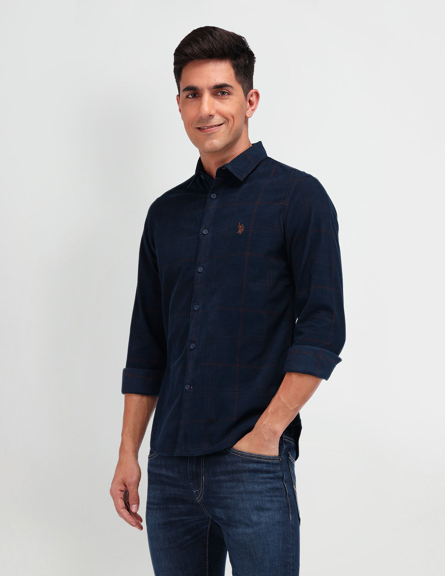 U.S. Polo Assn. Denim Co. Slim Fit Corduroy Shirt