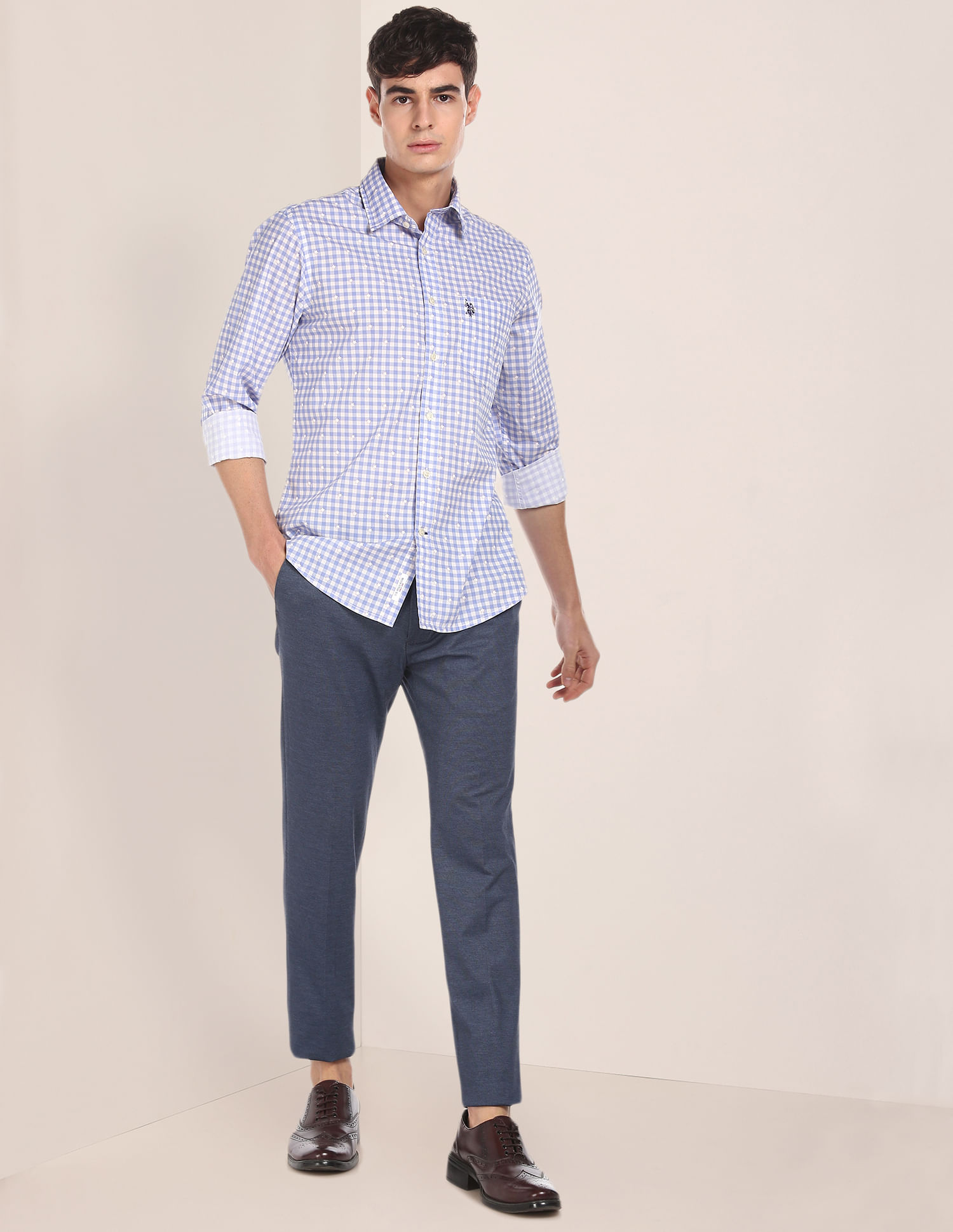 Buy U.S. Polo Assn. Cotton Check Casual Shirt - NNNOW.com