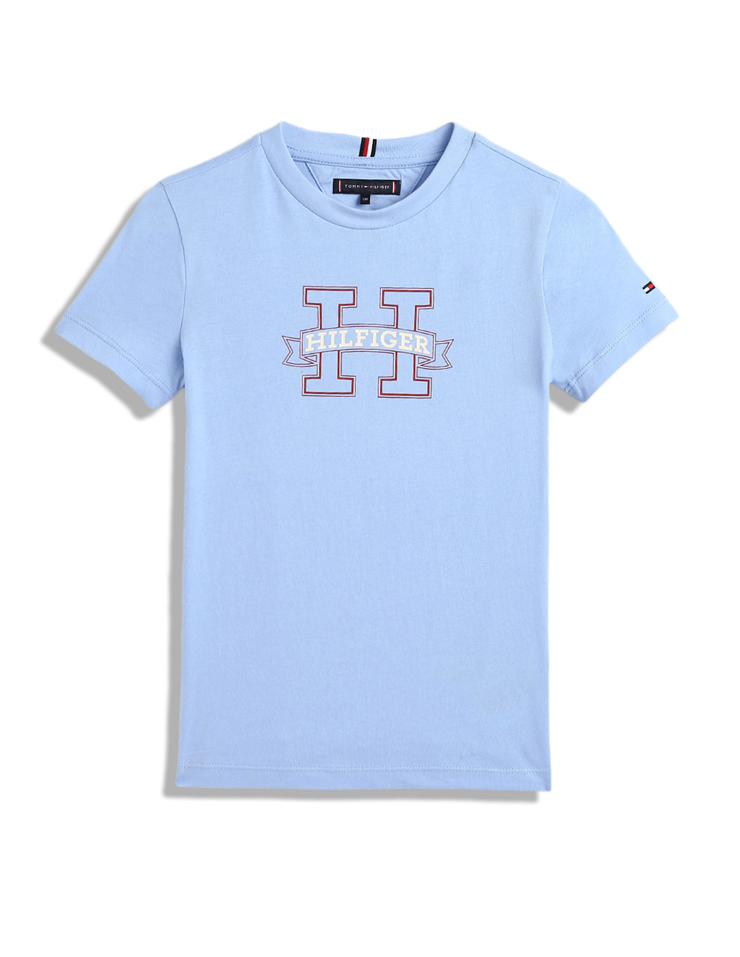 Tommy Hilfiger Kids Boys Brand Printed Regular T-Shirt