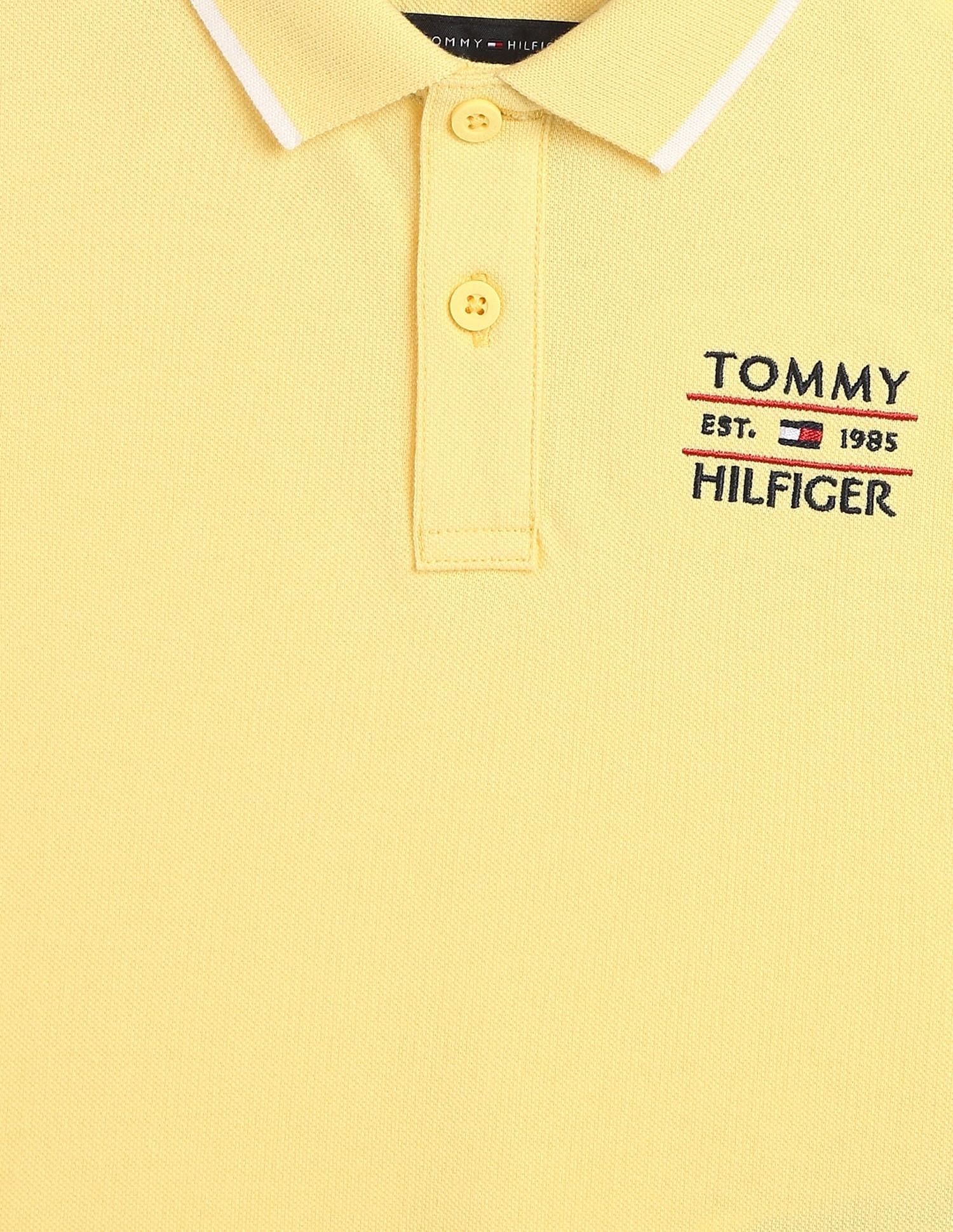 Tommy Hilfiger Kids Boys Logo Regular-Fit Cotton Polo T-Shirt