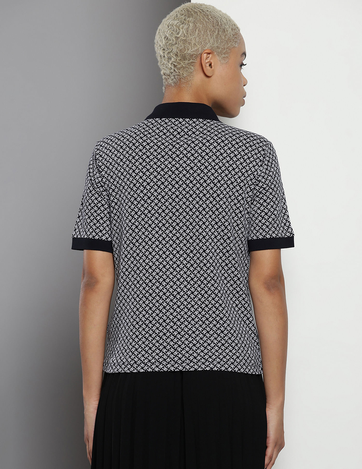 Tommy Hilfiger All Over Monogram Polo Shirt