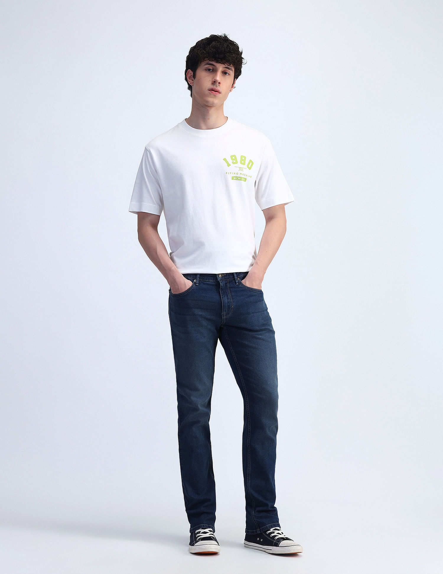 Flying Machine Freddie Slim Straight Fit Jeans