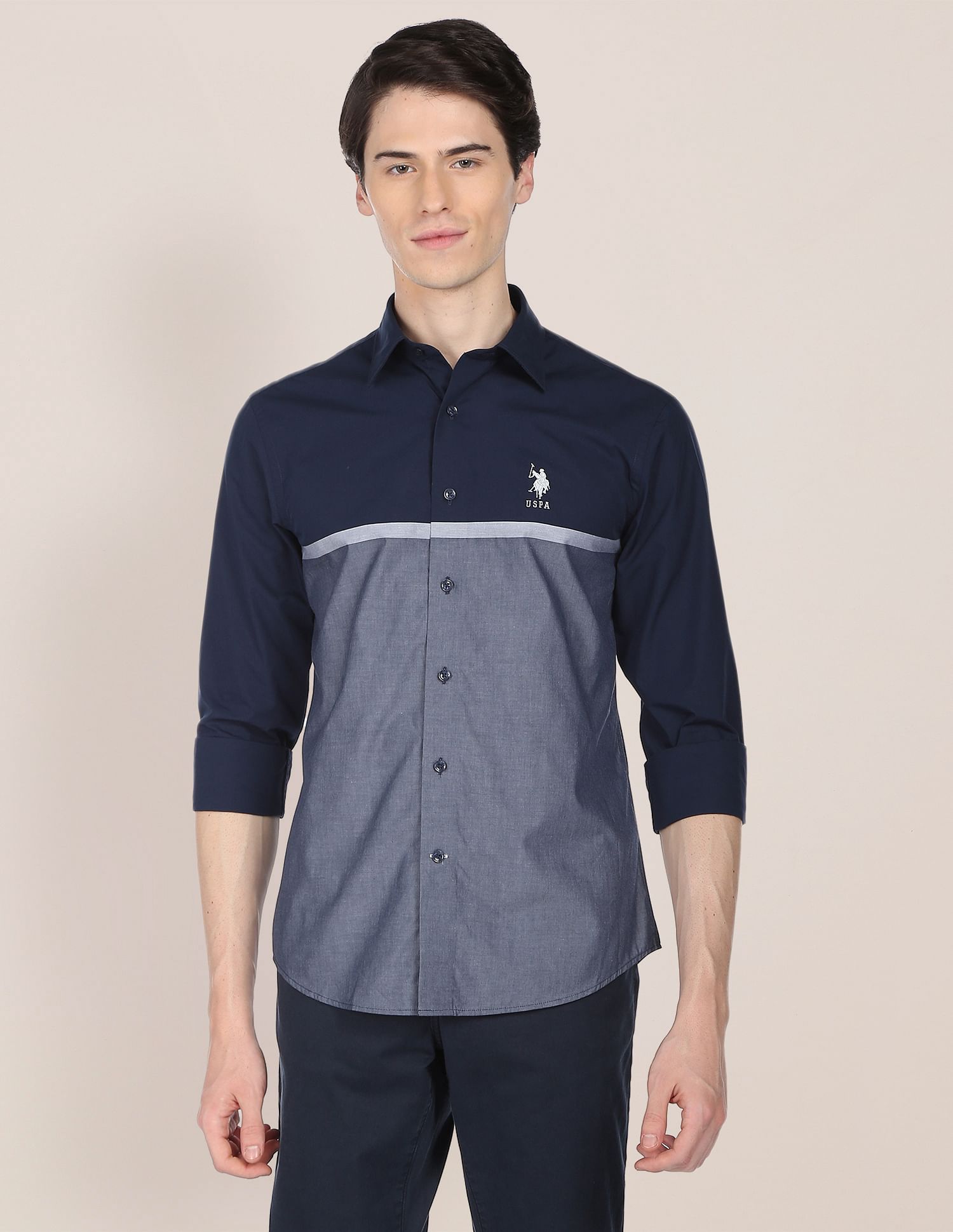 U.S. Polo Assn. Signature Engineered Stripe Twill Shirt