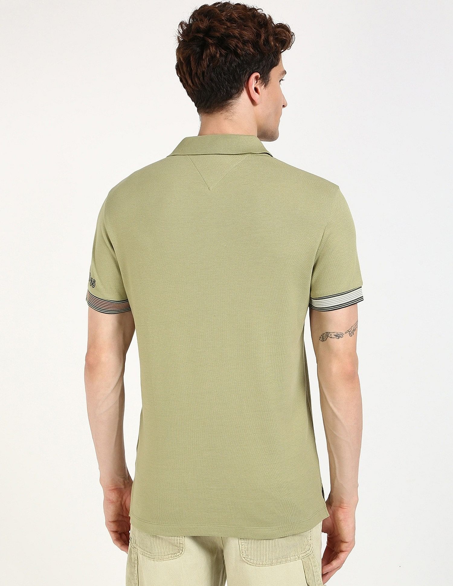 Tommy Hilfiger Solid Slim-Fit Cotton Polo Shirt