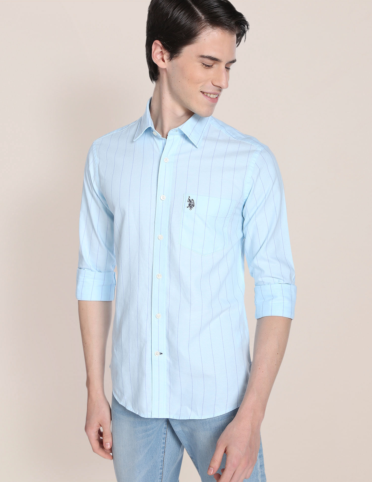 U.S. Polo Assn. Iconic Oxford Stripe Shirt