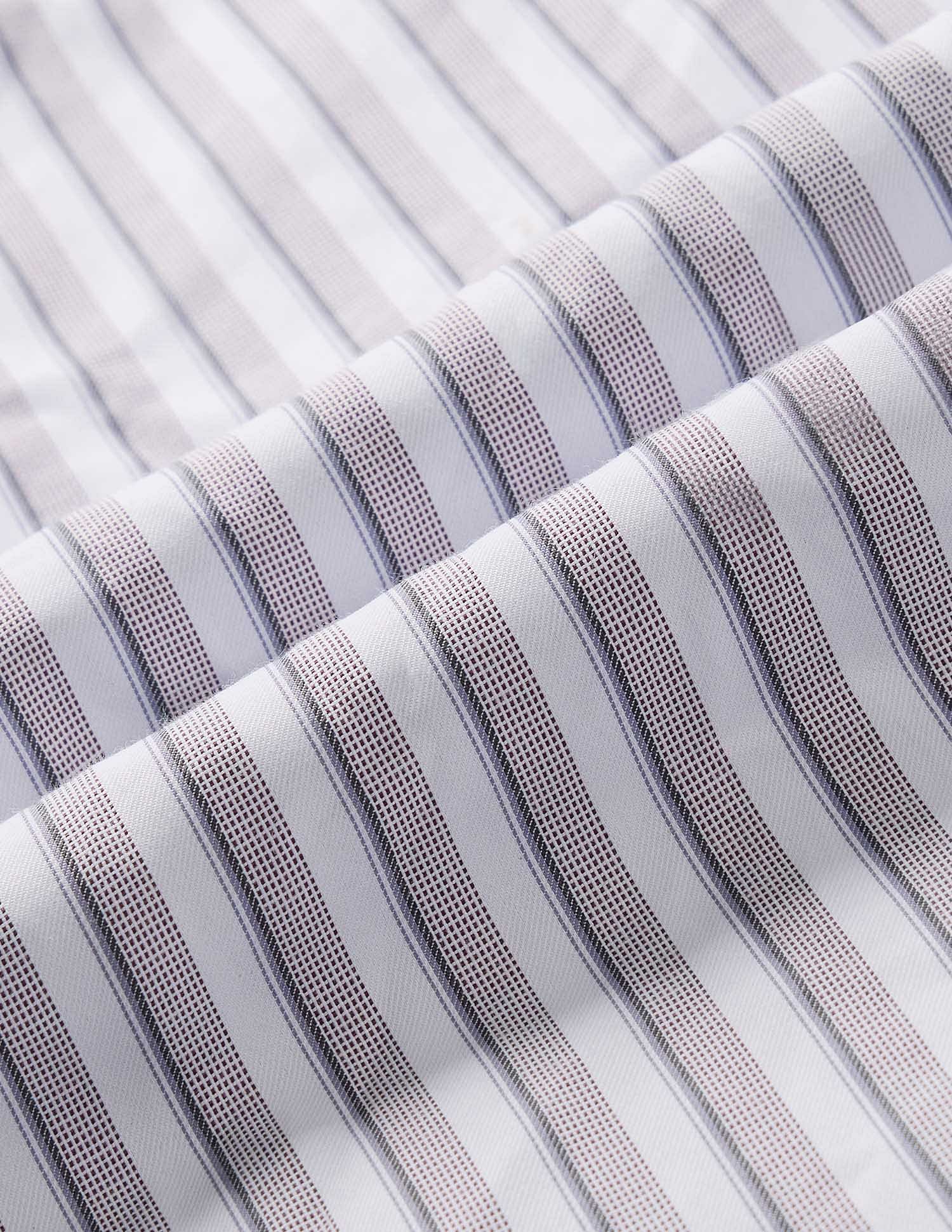 Arrow Vertical Striped Manhattan Slim Fit Velocity Shirt