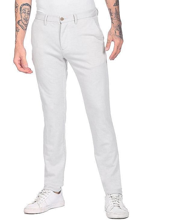 Buy CODE By Lifestyle Black Super Slim Formal Trousers  Trousers for Men  1291034  Myntra