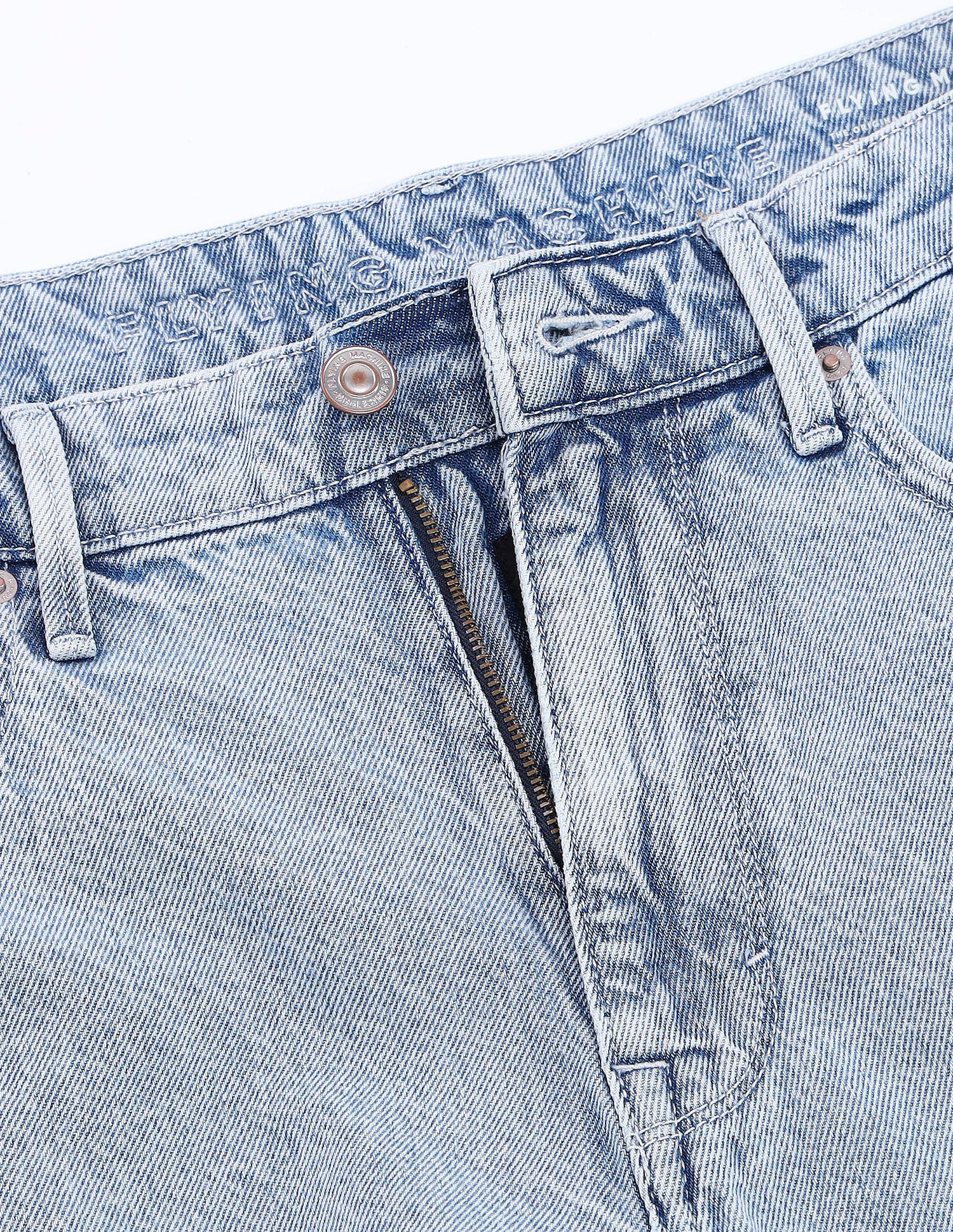 Flying Machine Cobain 90s Loose Fit Rinsed Jeans