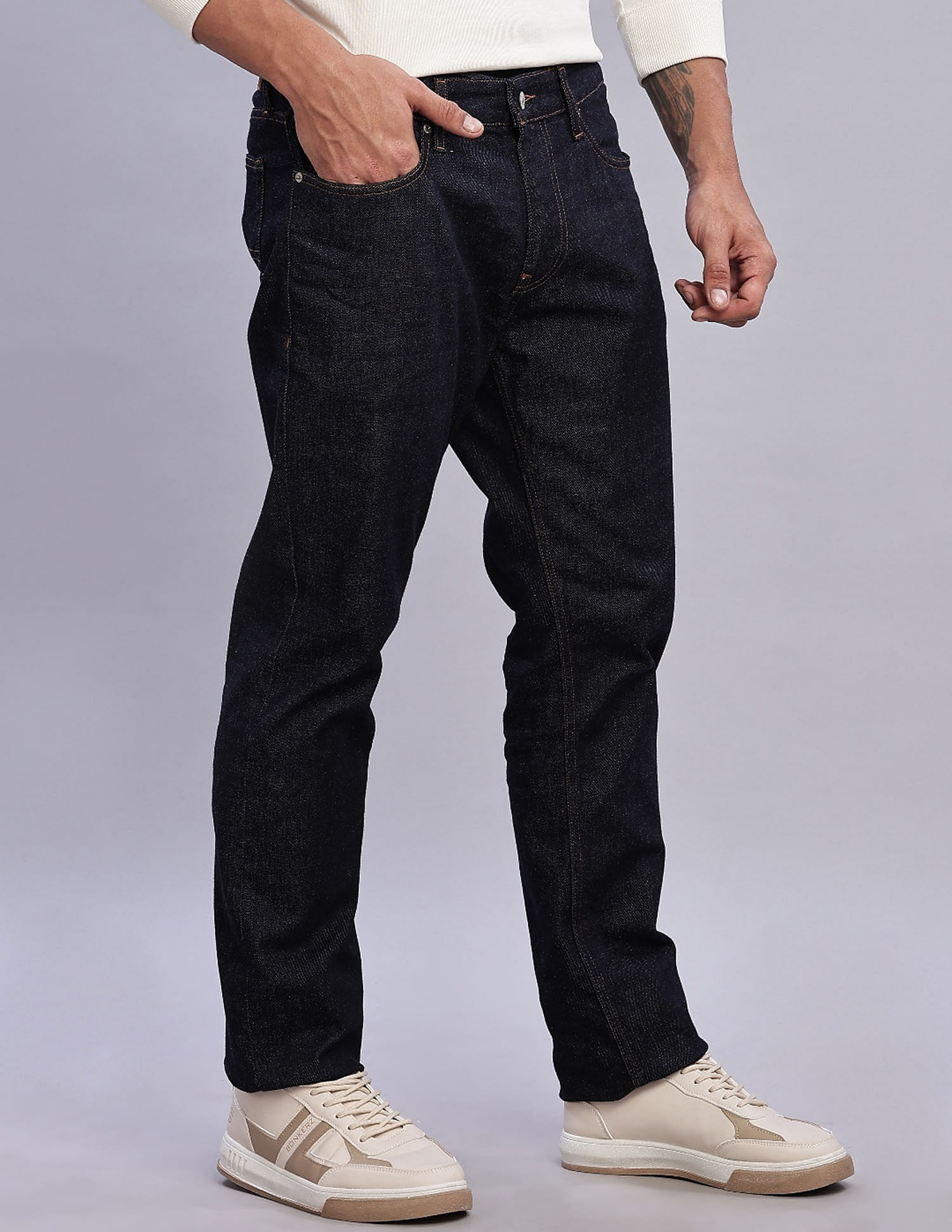 Tommy Hilfiger Light Washed Slim Fit Mid Rise Jeans