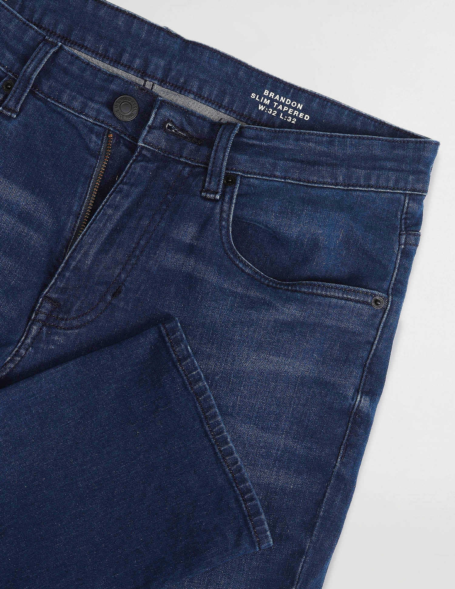 U.S. Polo Assn. Denim Co. Brandon Slim Tapered Blue Jeans