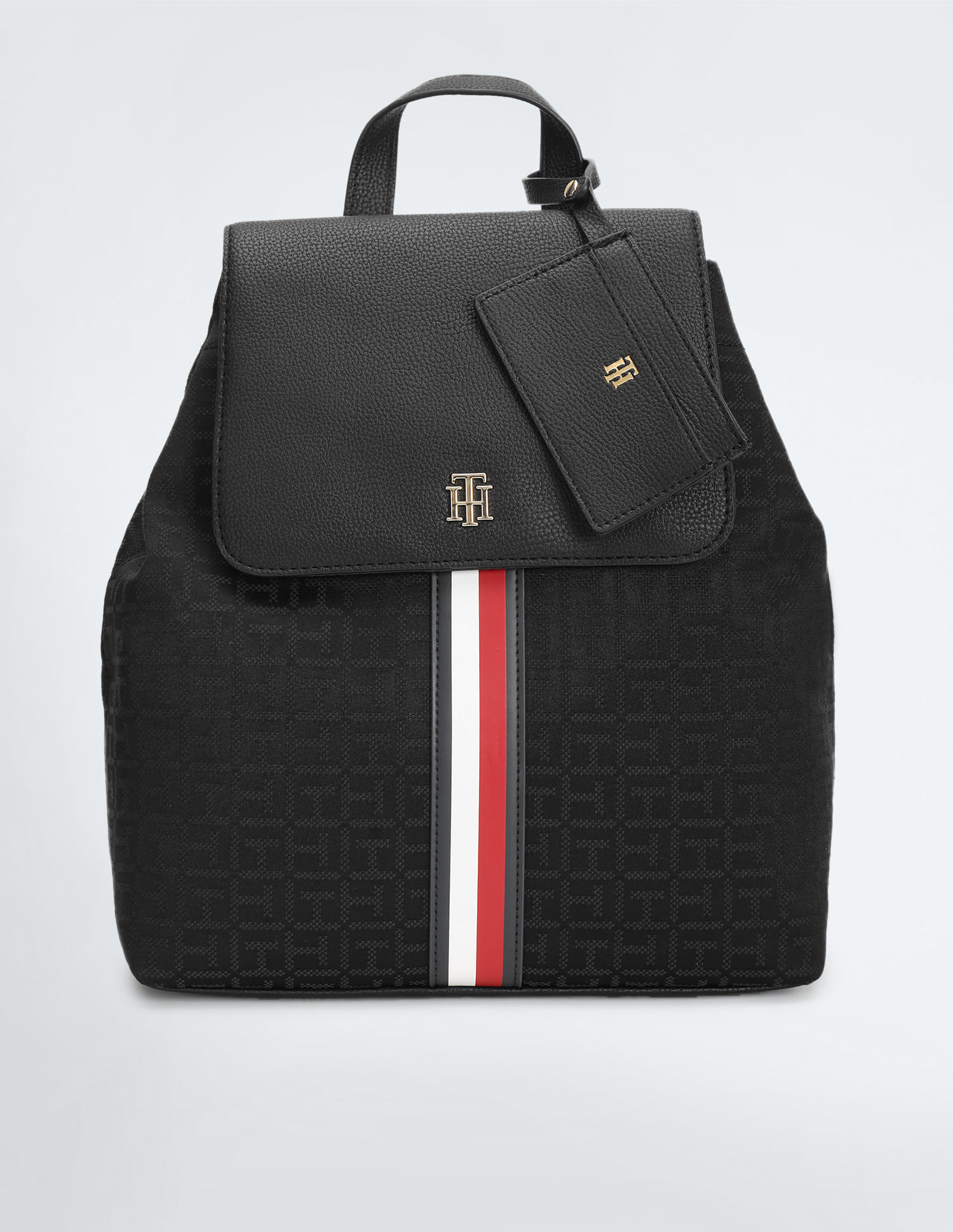 Tommy Hilfiger Logo Ruby Backpack Buy Tommy Hilfiger Tonal Monogram Jacquard Ruby Backpack  main image 2