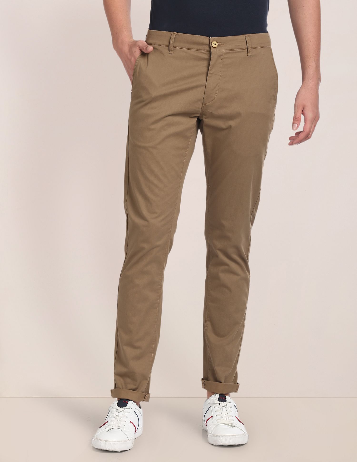 U.S. Polo Assn. Austin Trim Regular Fit Geometric Trousers