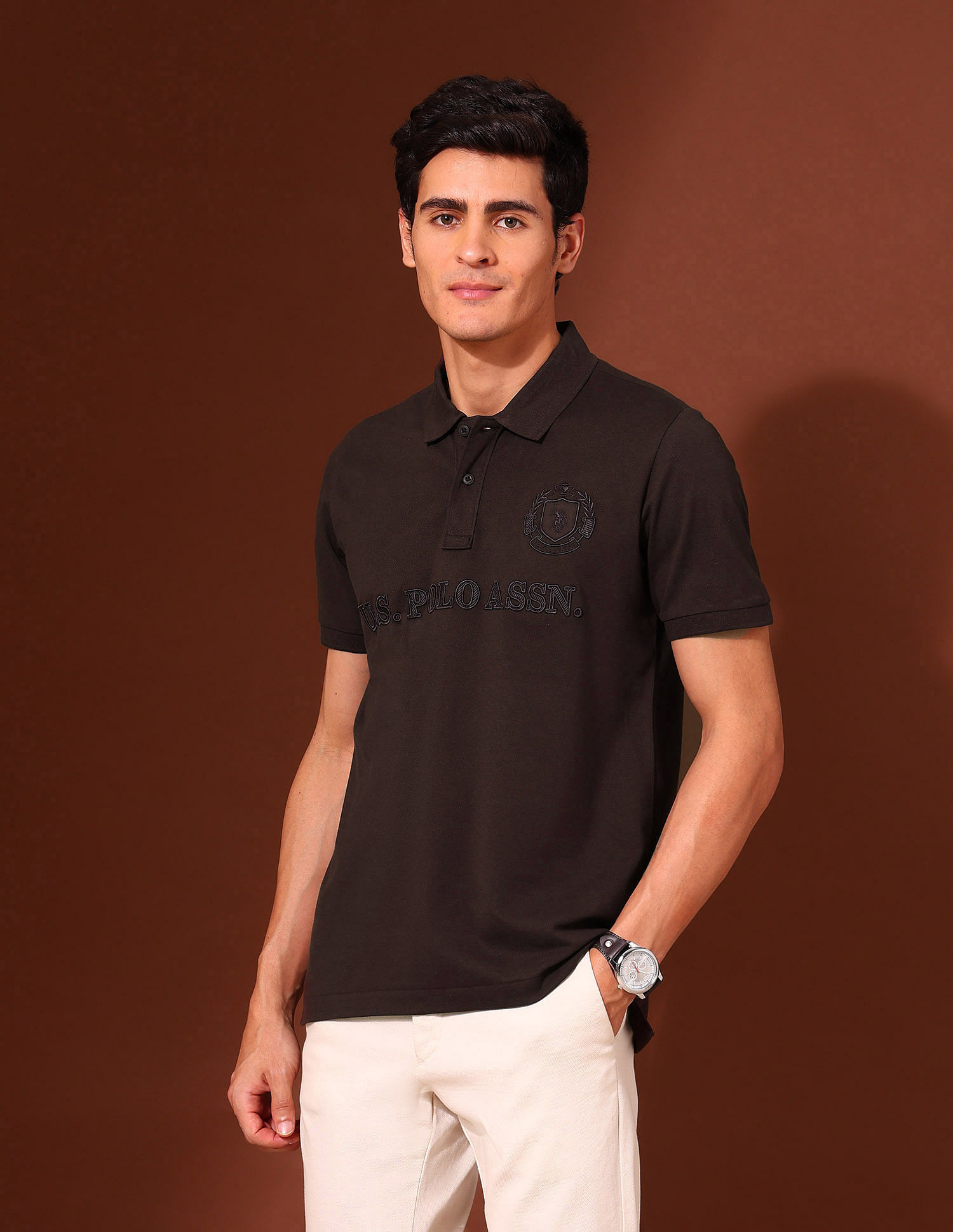 U.S. Polo Assn. Brand Embroidered Classic Polo Shirt
