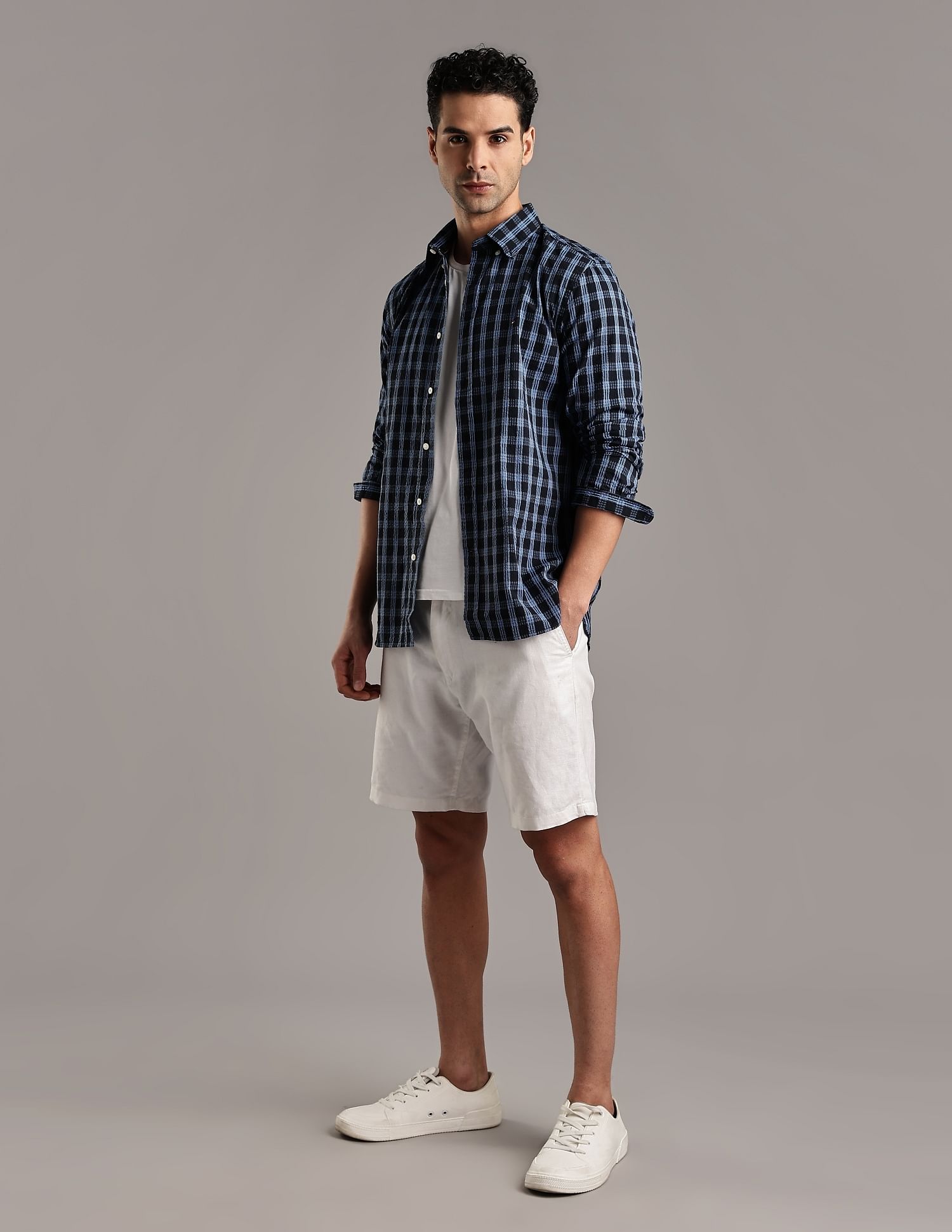 Tommy Hilfiger Checks Regular-Fit Cotton Shirt