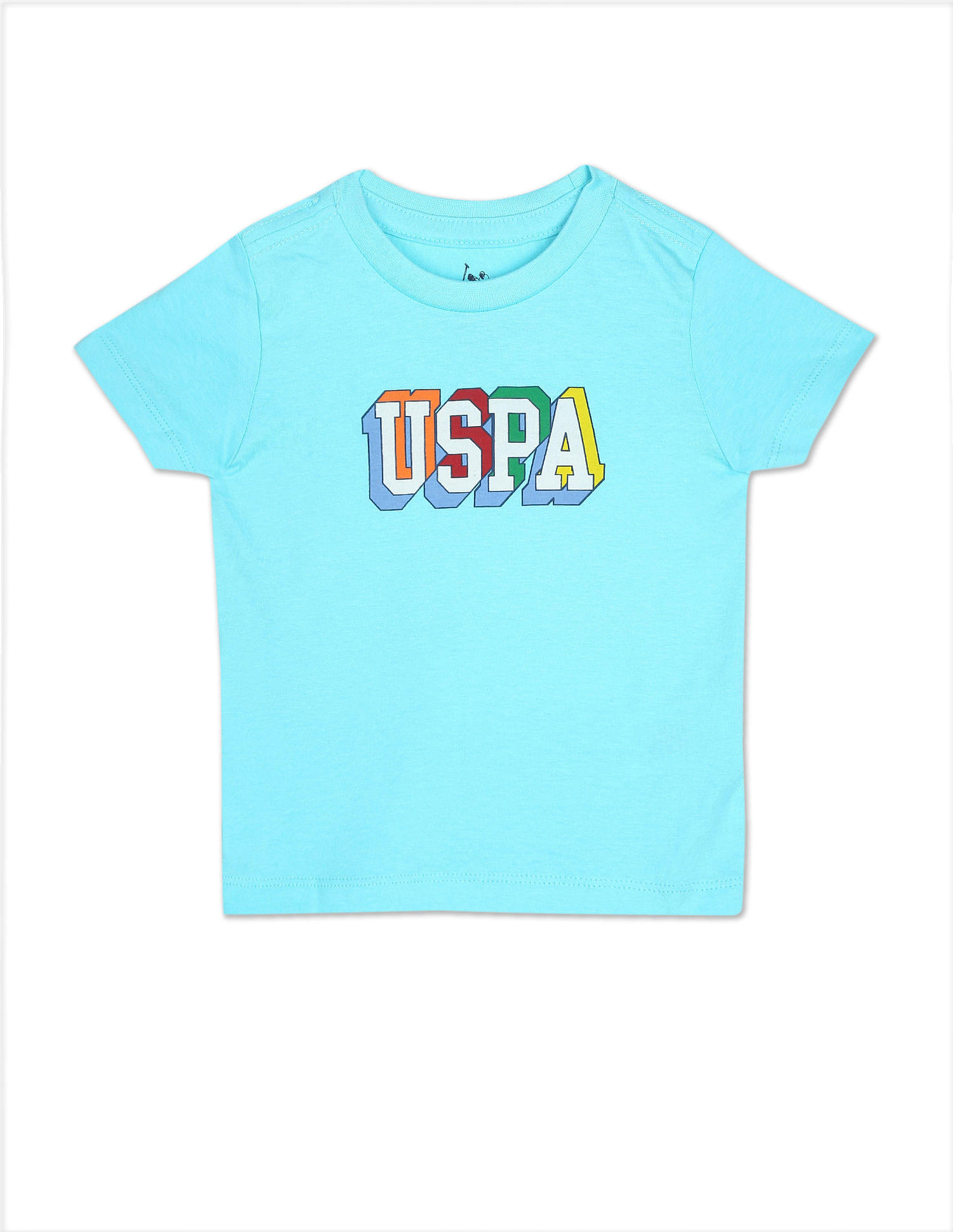 U.S. Polo Assn. Kids Boys Light Blue Cotton Knit Set