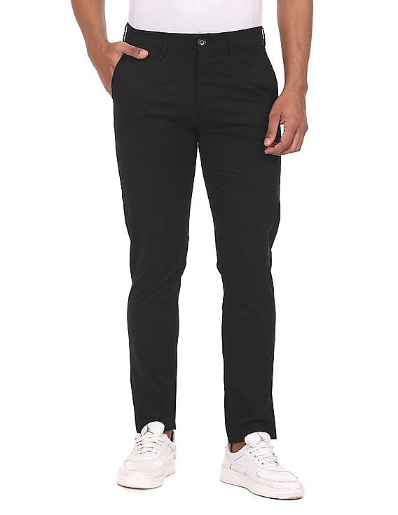 U.S. Polo Assn. Flat Front Solid Casual Trousers