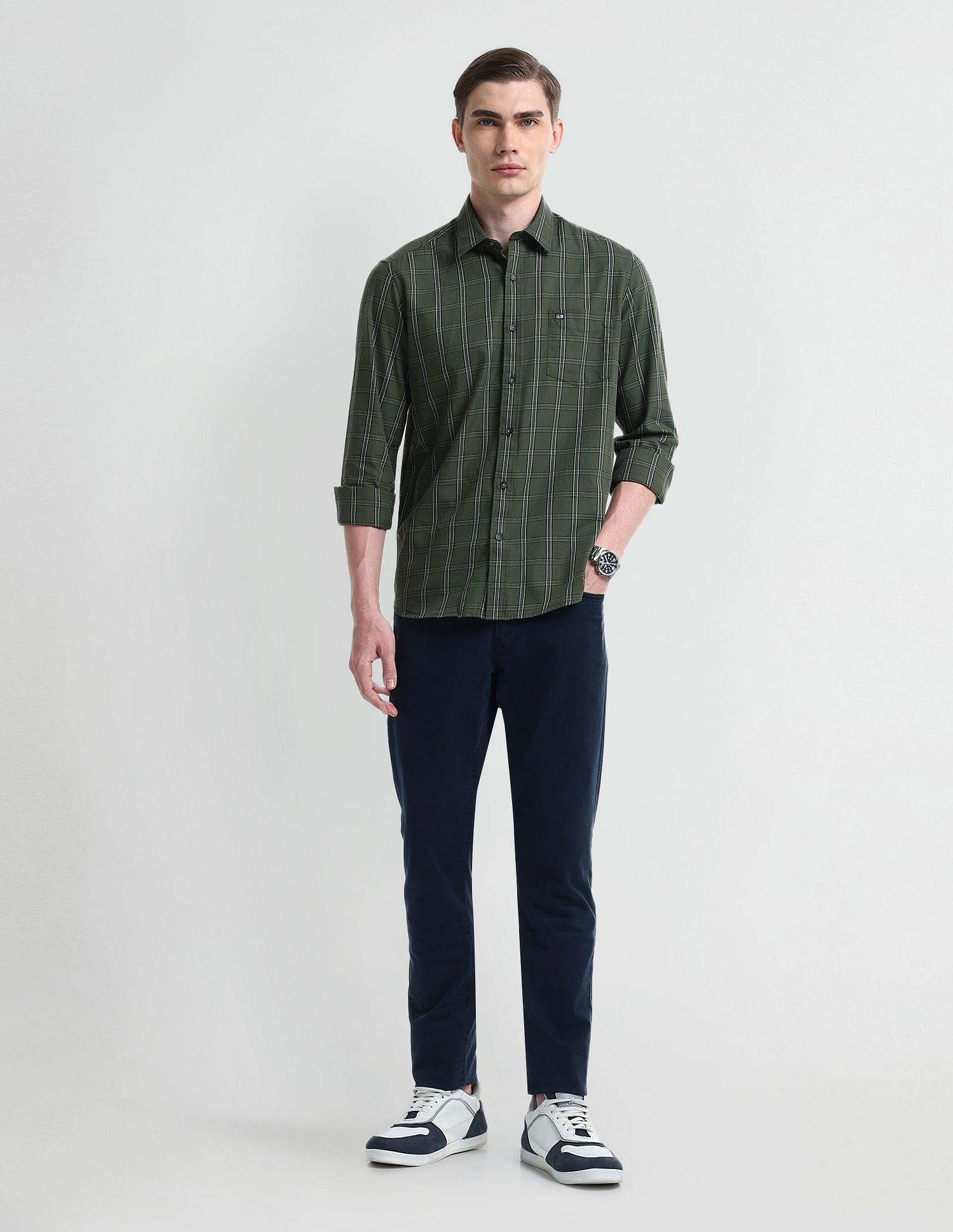 Arrow Sport Tartan Check Cotton Shirt