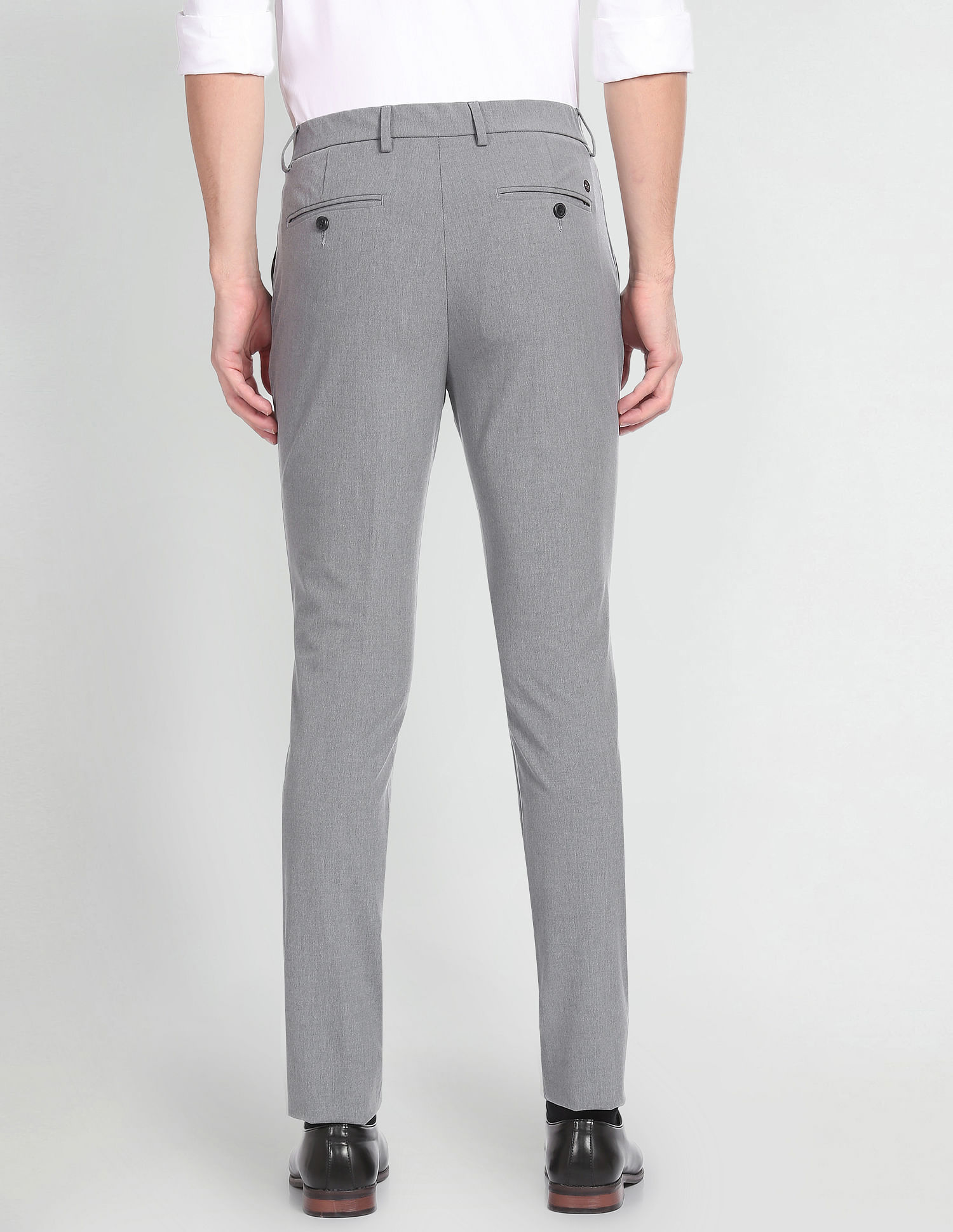 Arrow Newyork Jackson Super Slim Fit Heathered Trousers