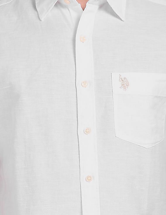 U.S. Polo Assn. Short Sleeve Solid Casual Shirt