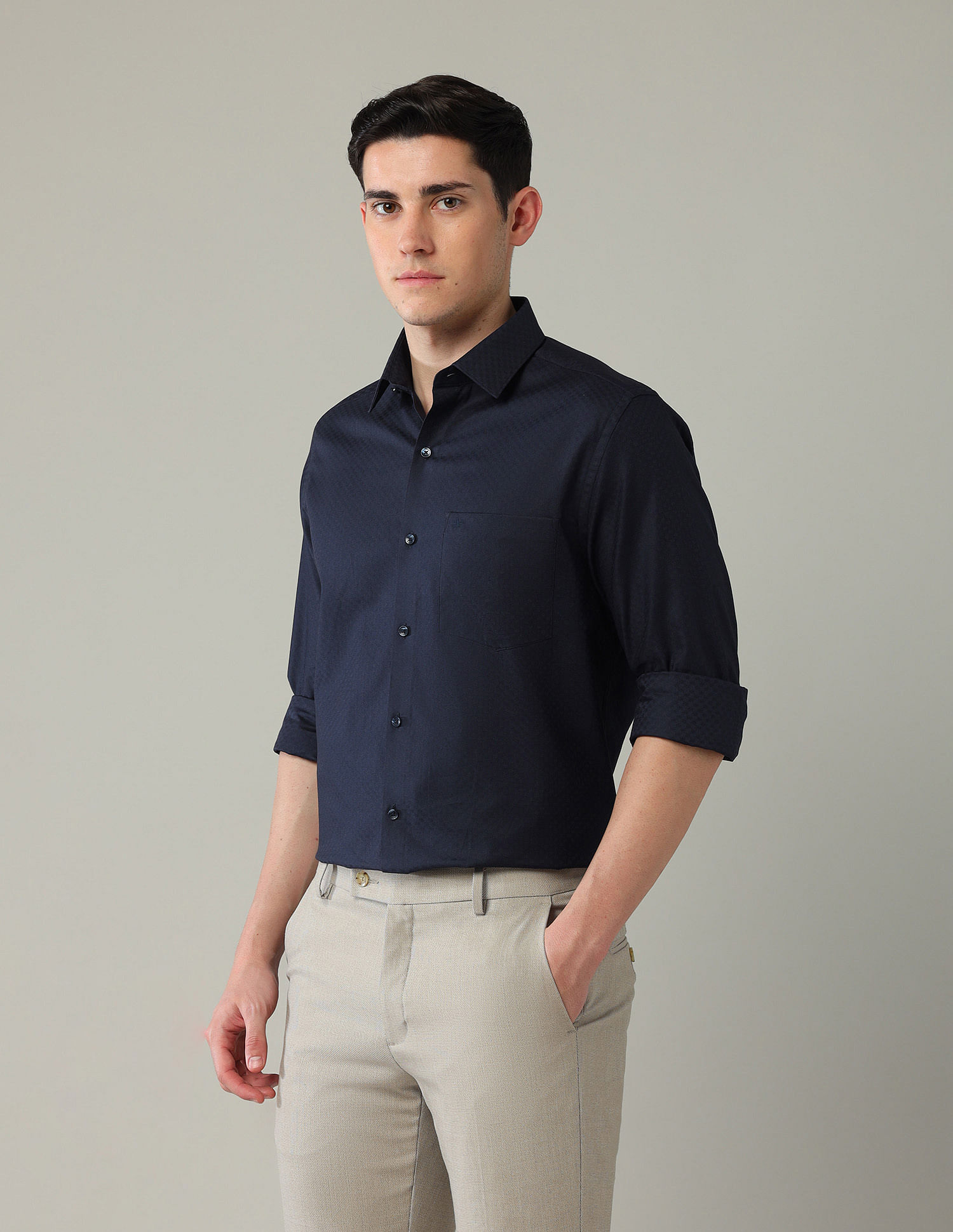 Arrow Iconic Textured Liberty Classic Fit Shirt