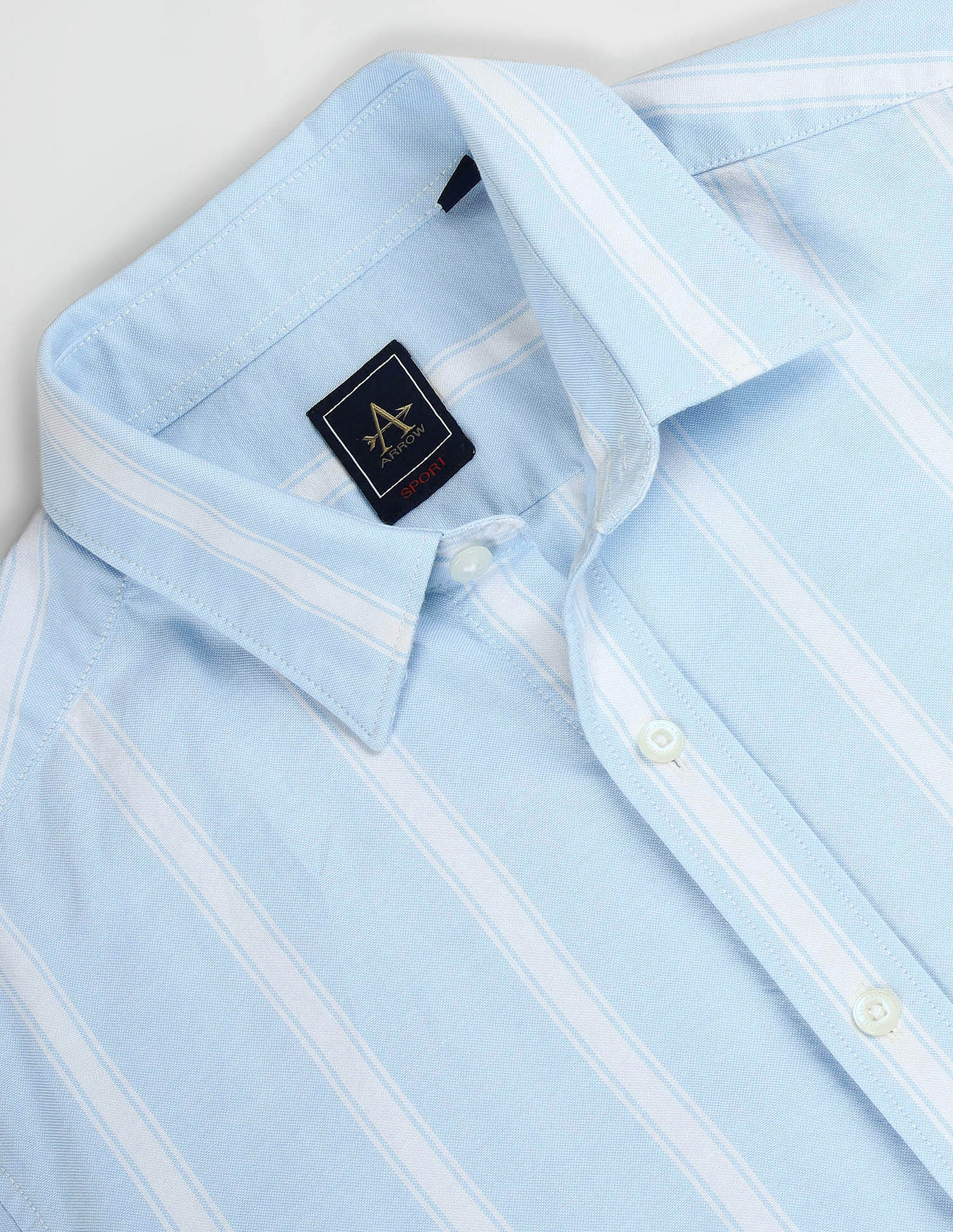 Arrow Sport Vertical Stripe Cotton Shirt